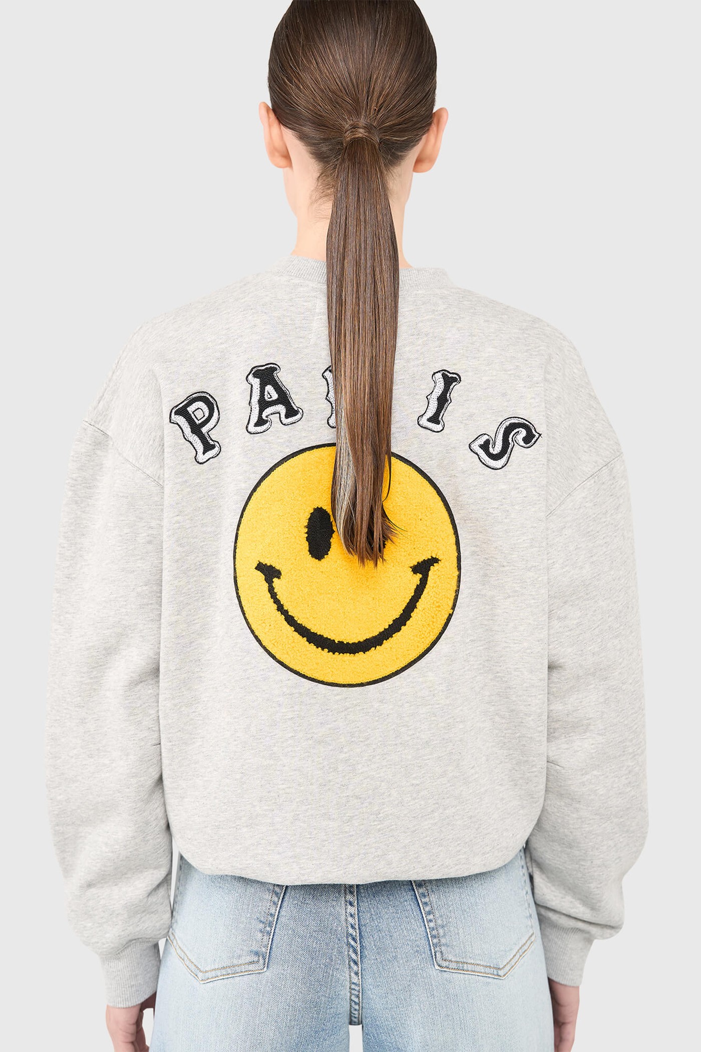 Andy Sweater Grijs Patches