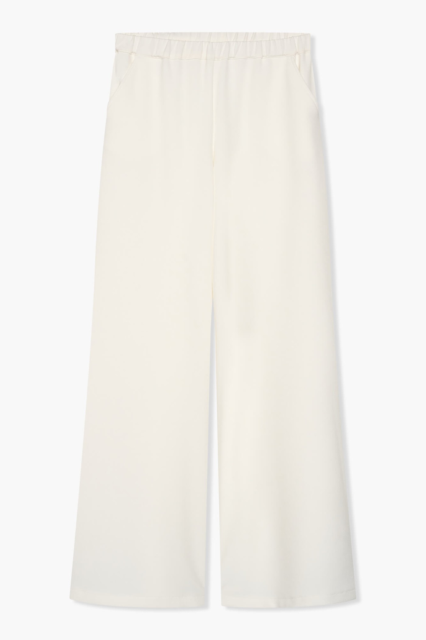 Broek Wijde Pijp Elastiek Ringo Off White