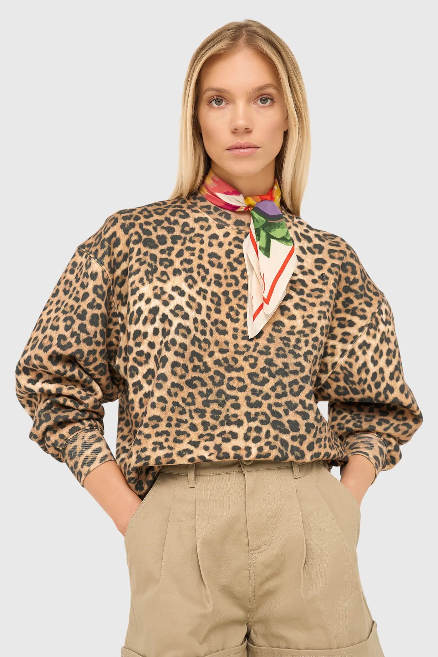 Panterprint Sweater Dames Katoen Owen