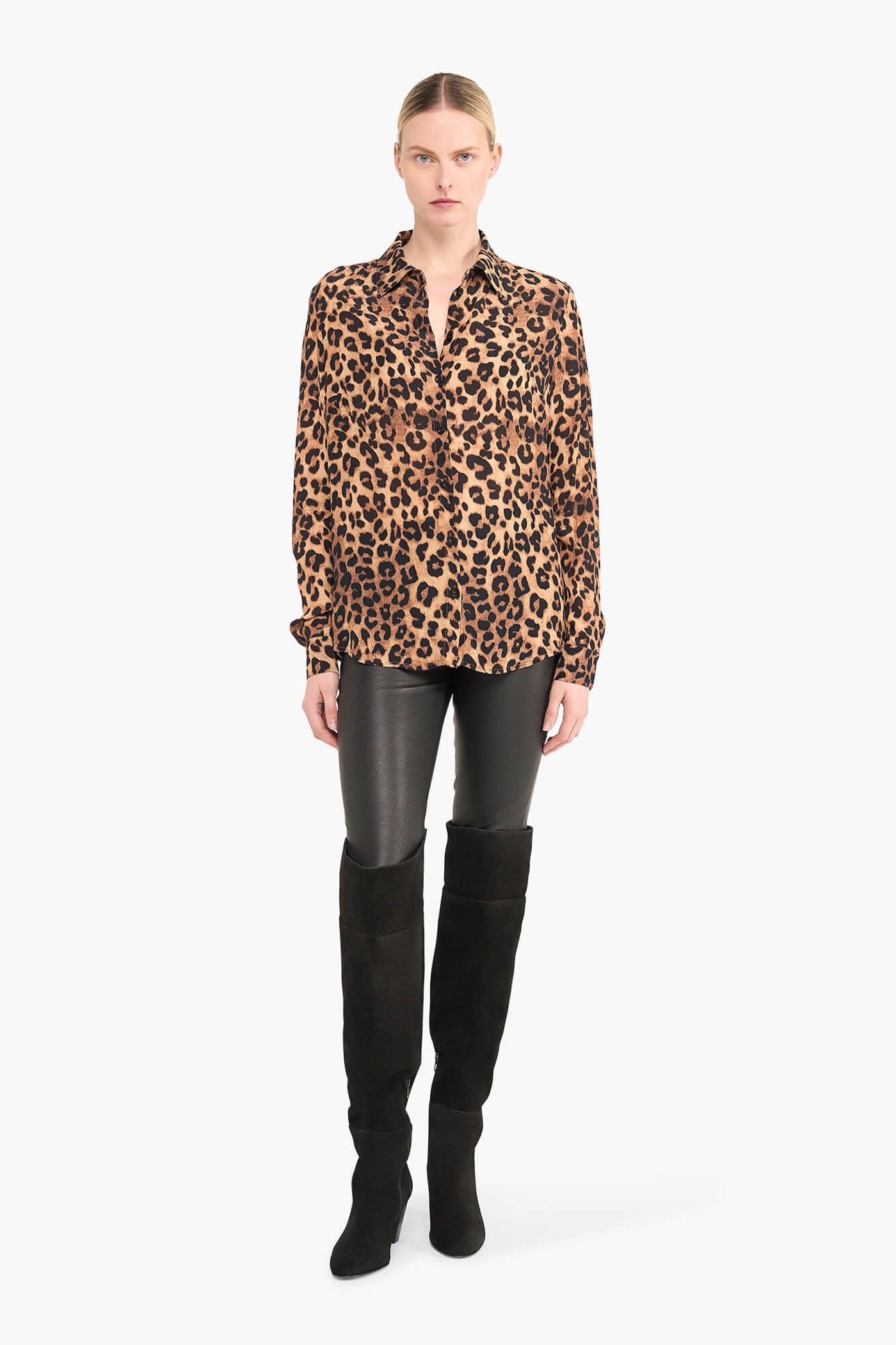 PANTERPRINT BLOUSE DAMES KNOOP DYLAN