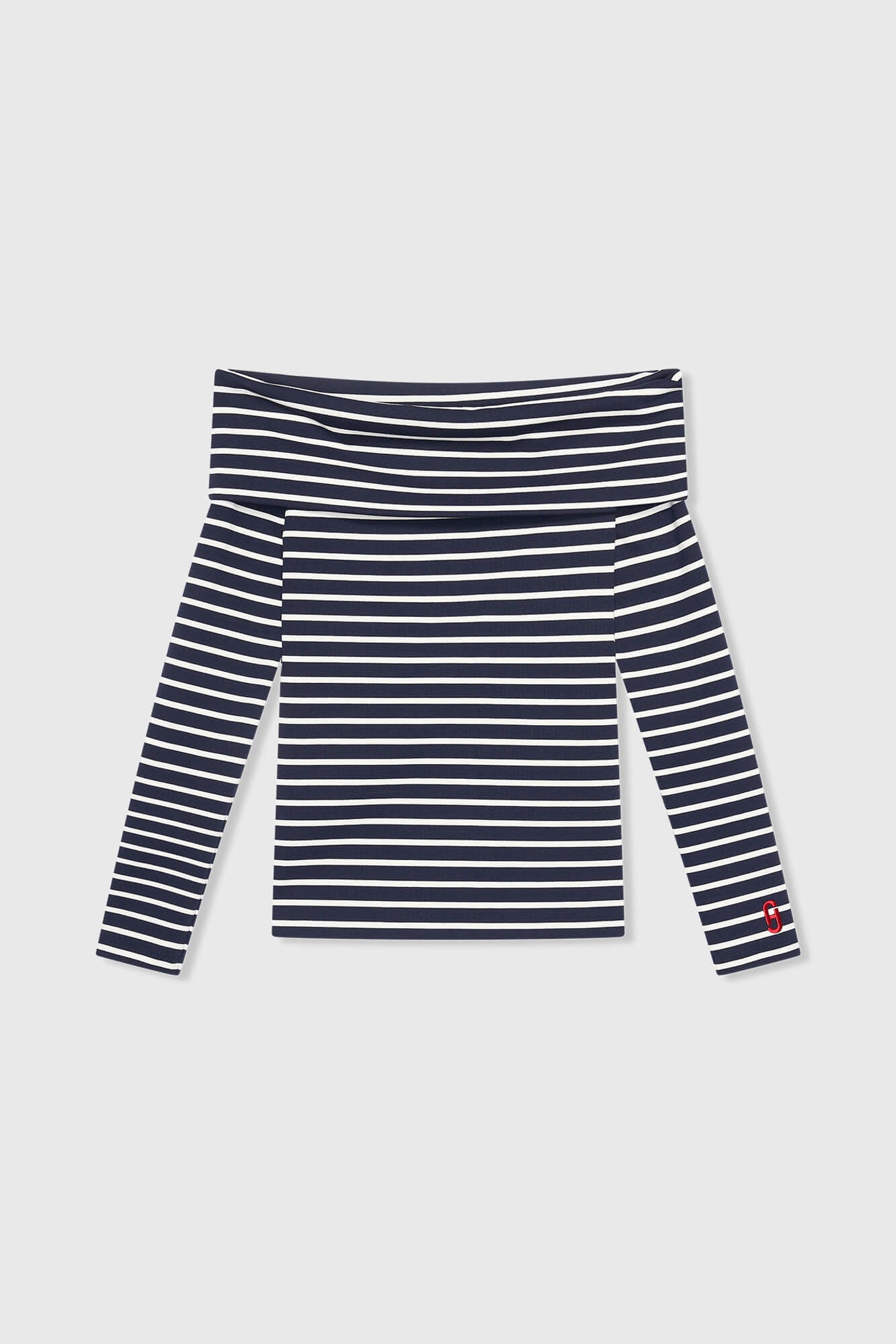 Newton Top Strepen Donker Blauw