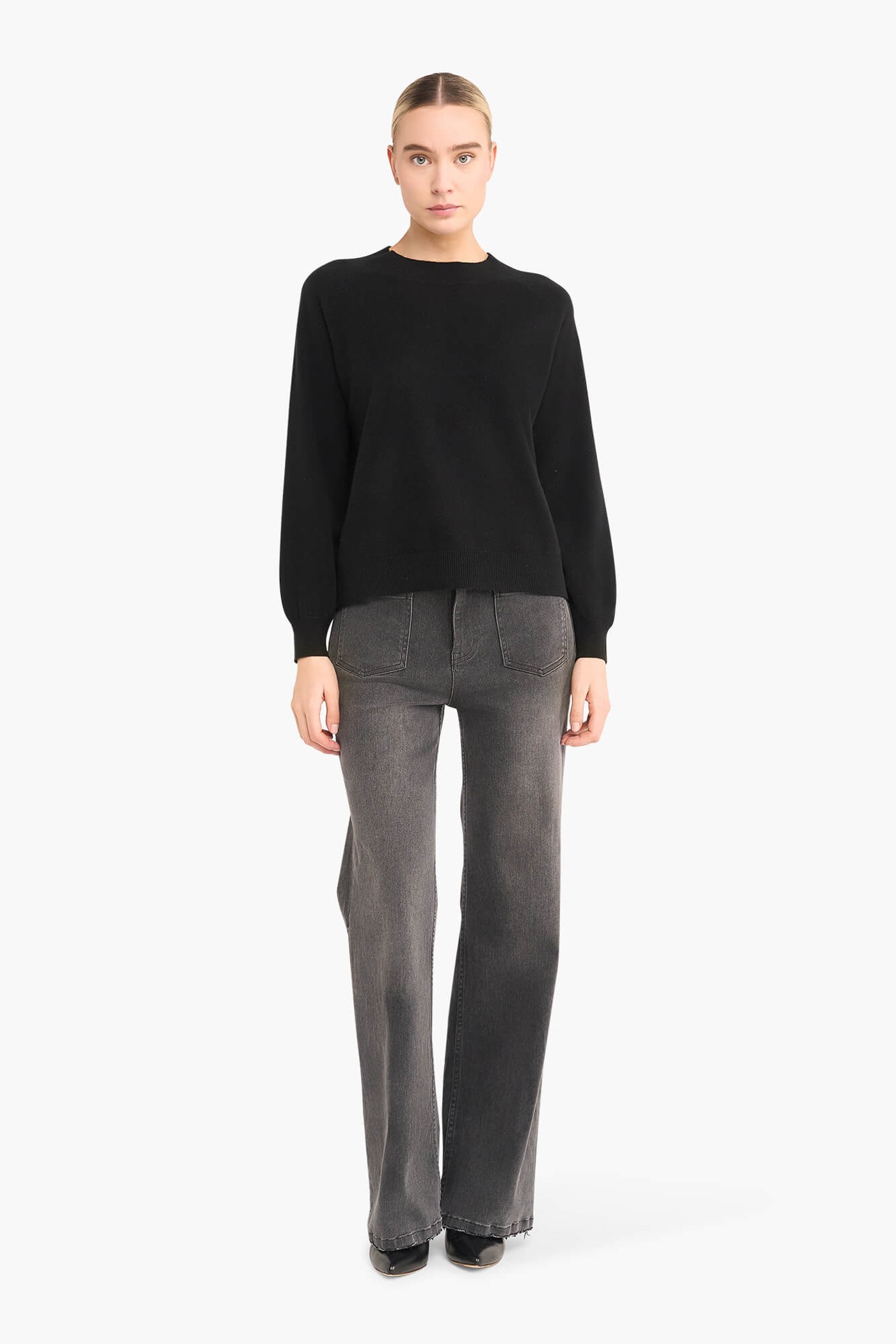 CASHMERE TRUI DAMES HARVEY ZWART