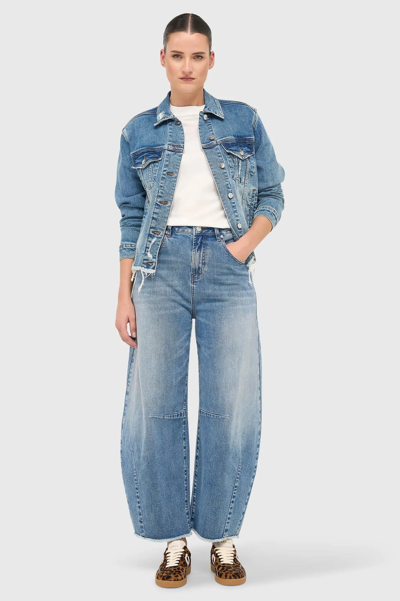 Sneakers Dames Handbal Vintage Stanley Panterprint