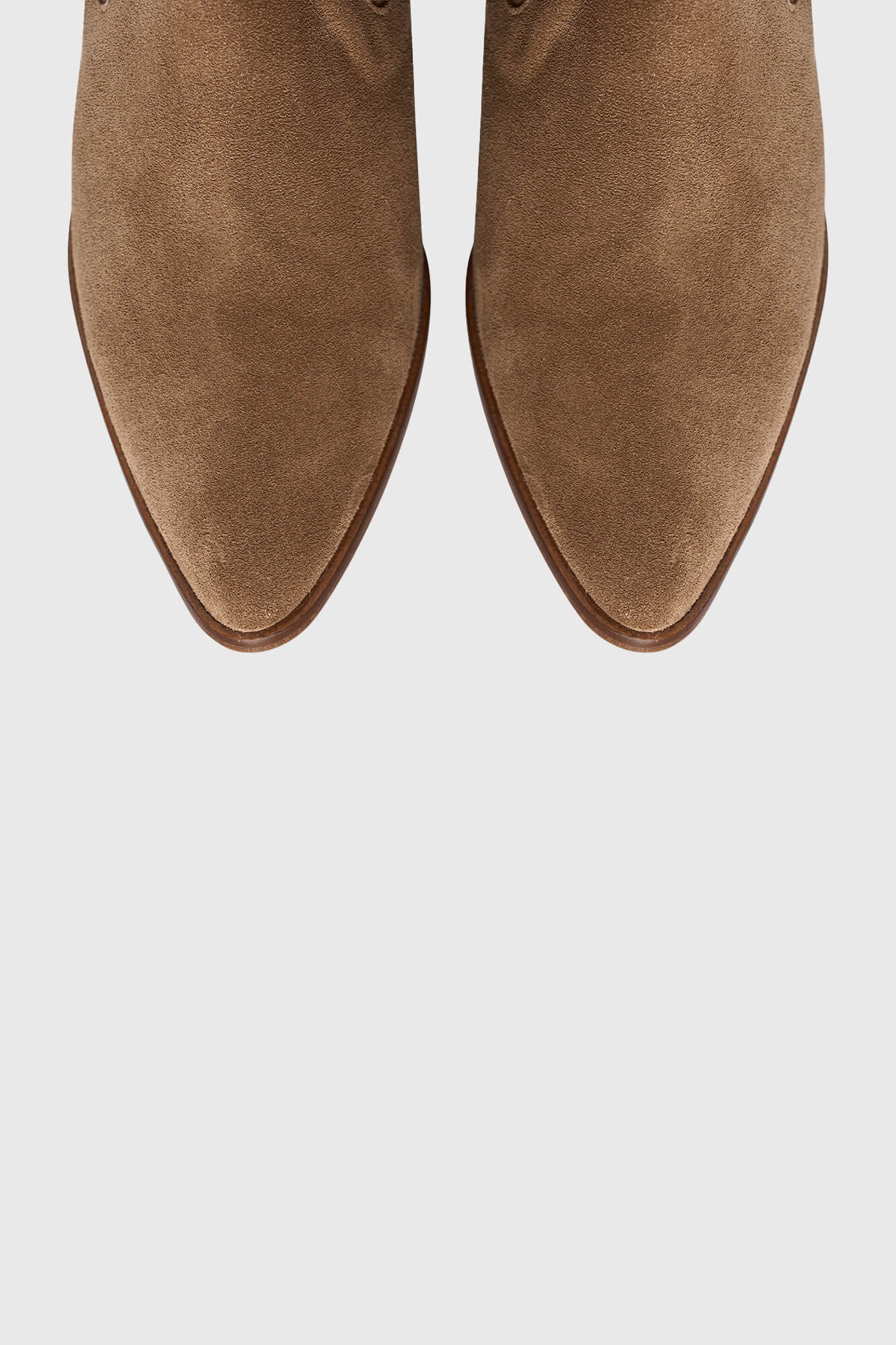 Enkellaars Western Dames Suede Colt Cognac