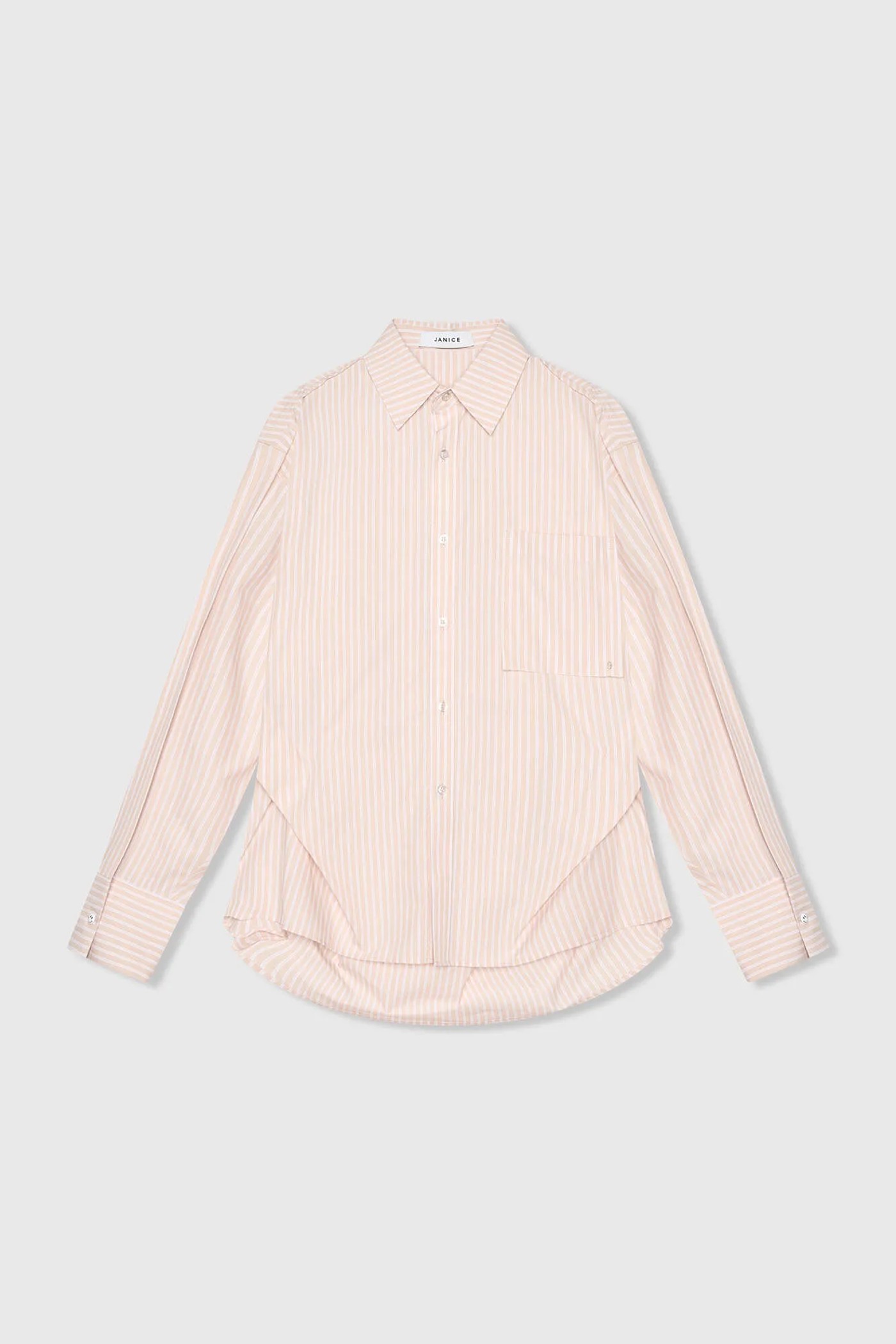 Beige Gestreepte Dames Blouse Phil