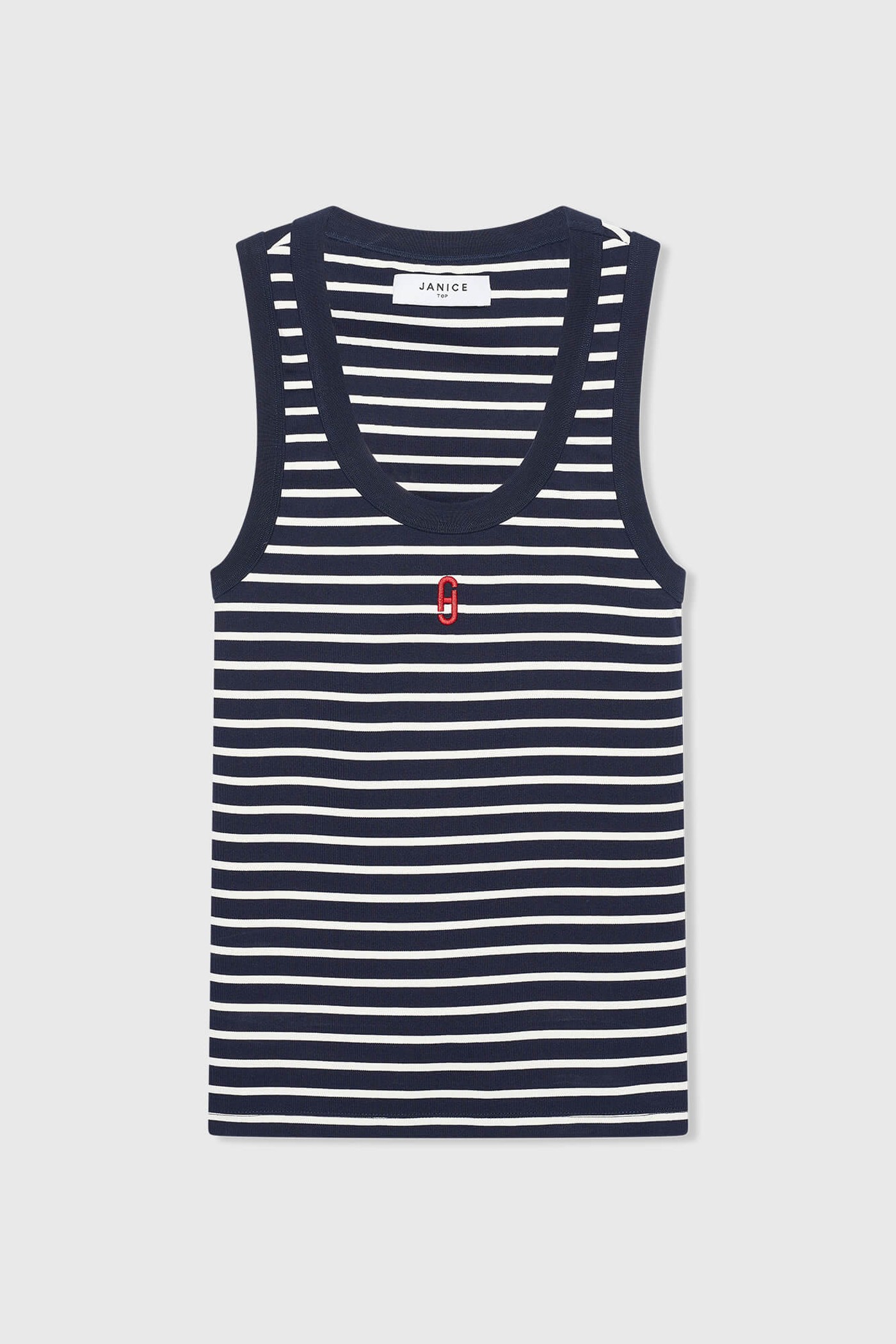 Joni Top Streep Donker Blauw