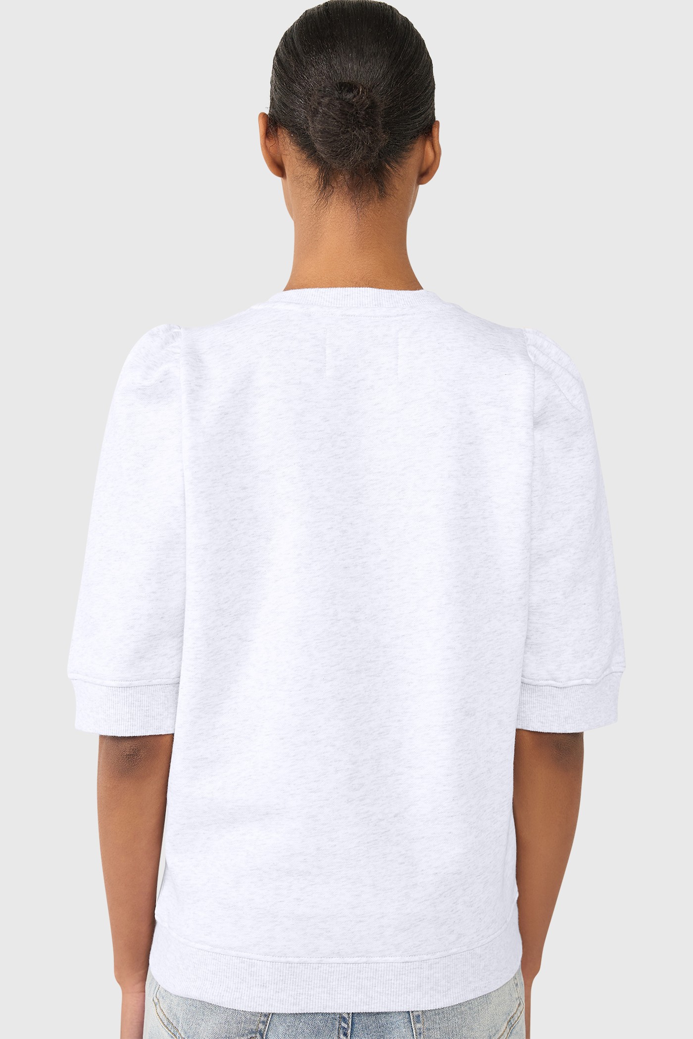 Frank Sweater Licht Grijs Patches