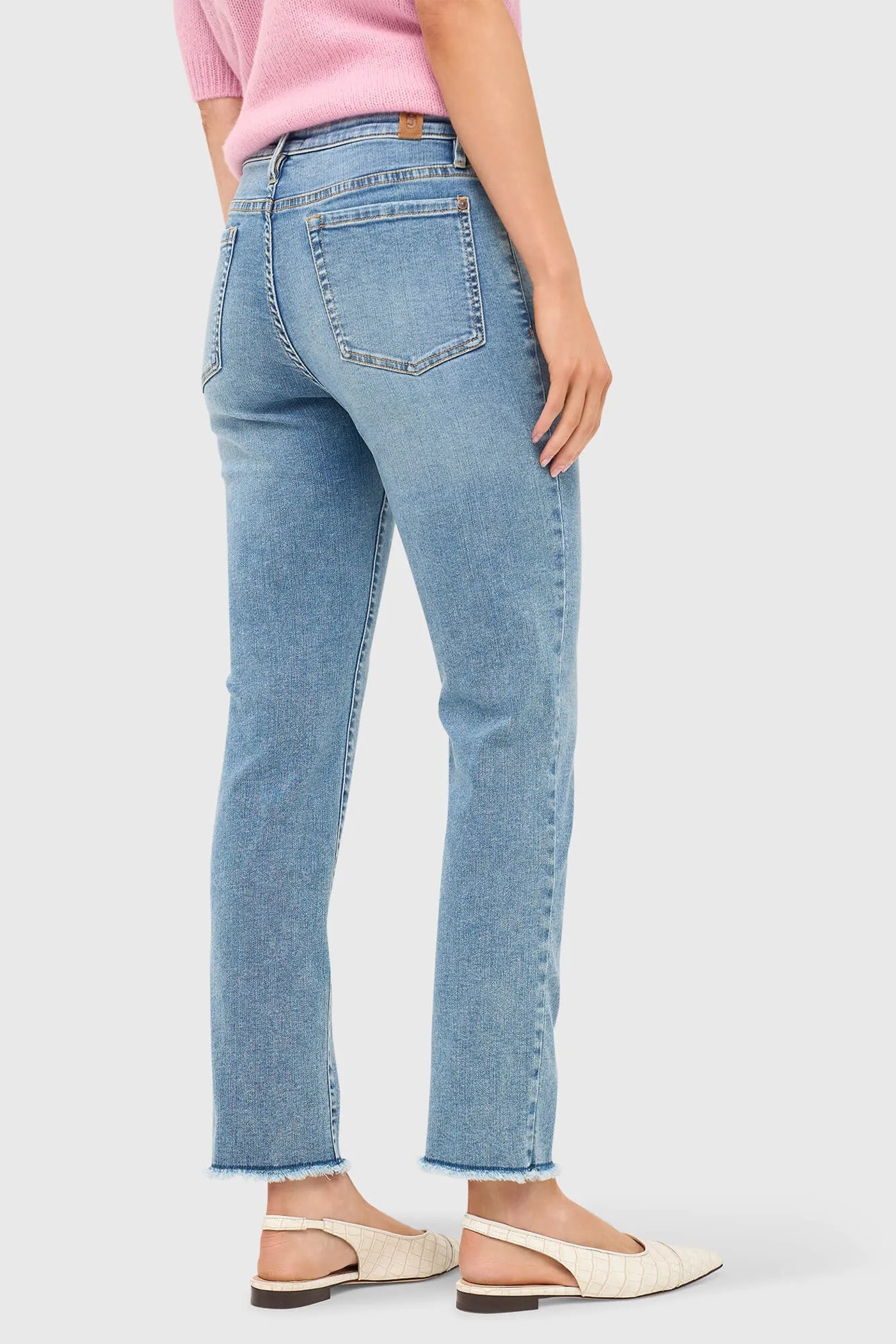 Mom Jeans Dames Mid Rise Cooper Blauw 786