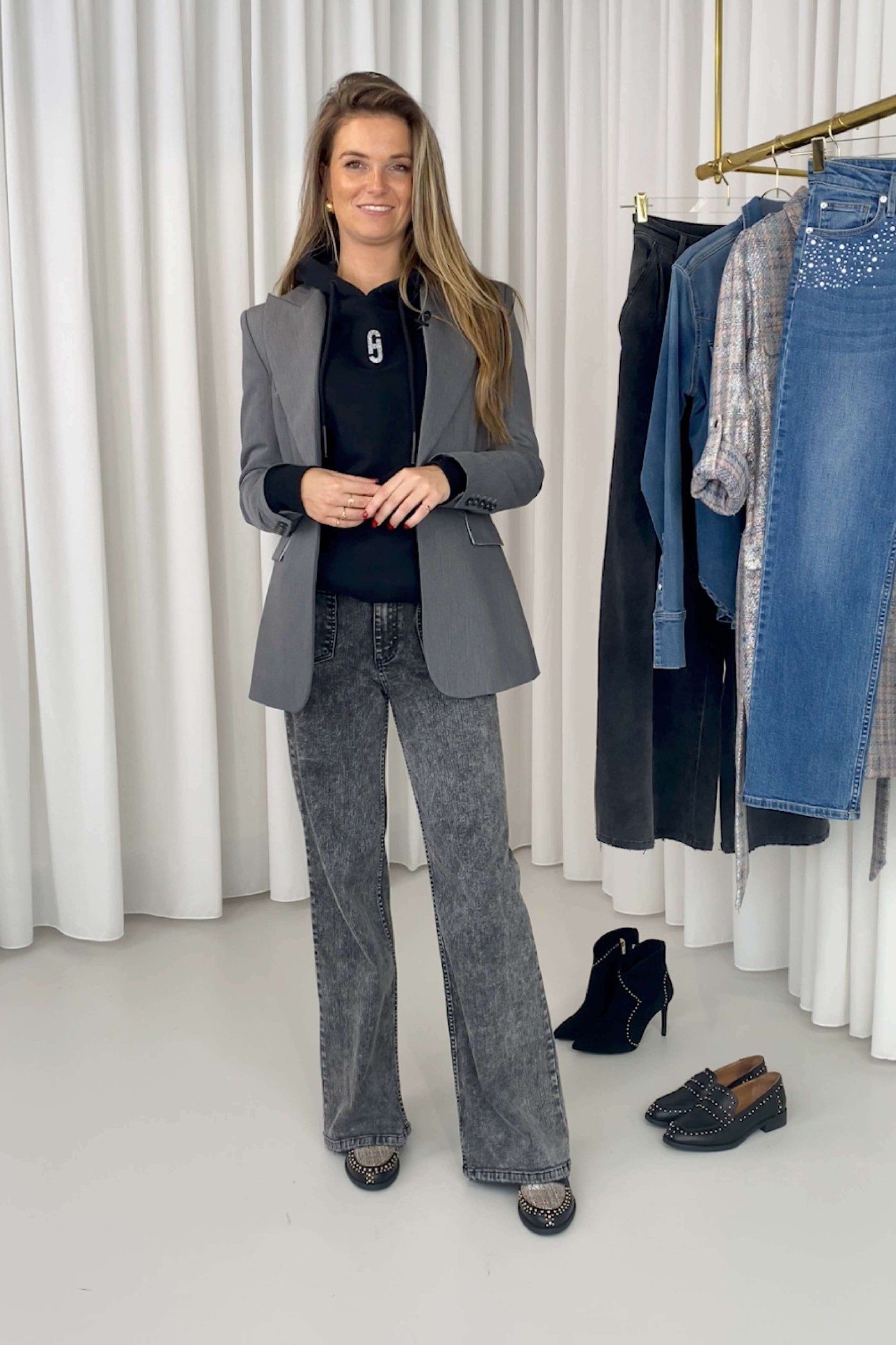 Jagger Straight Flared Jeans Dames