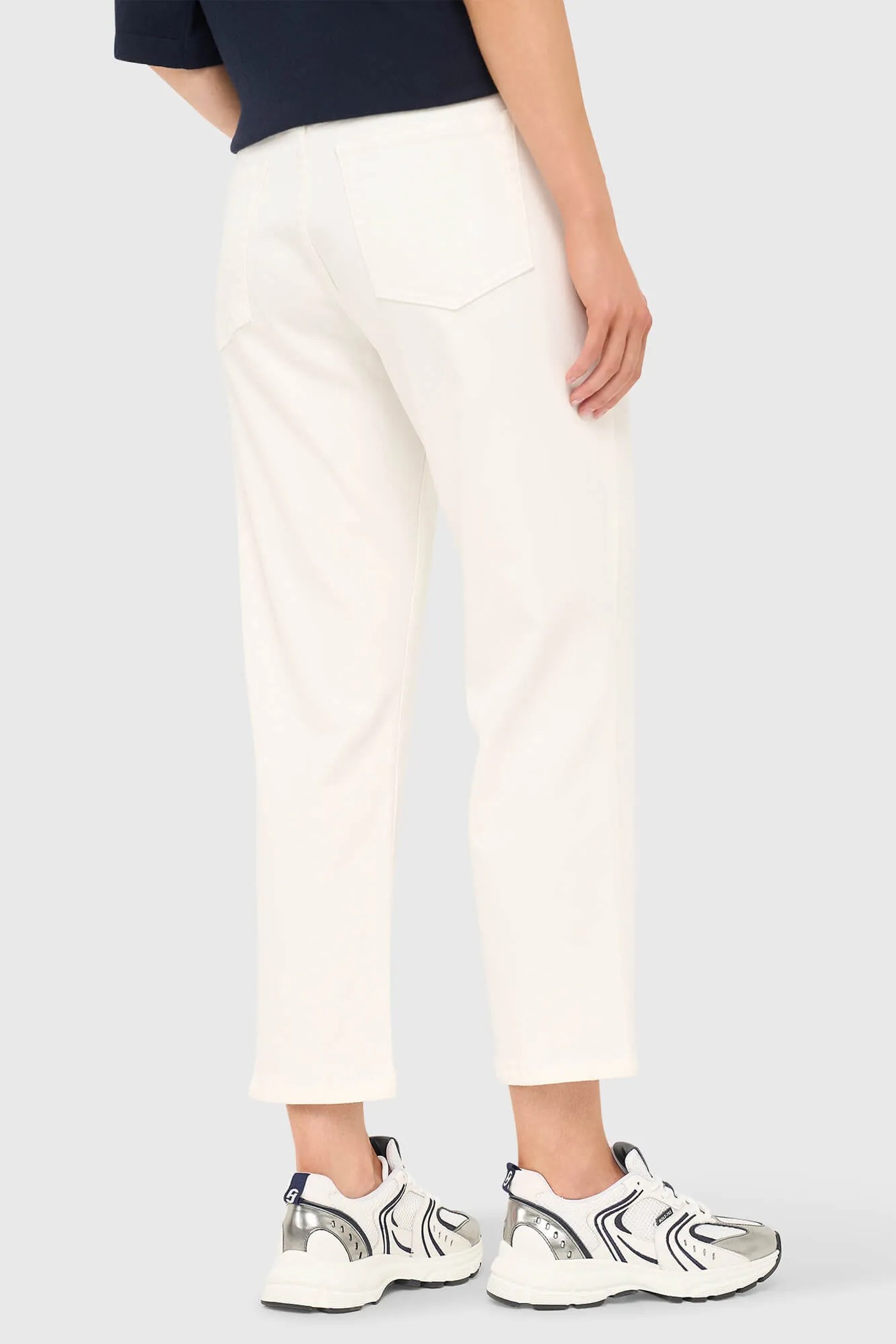 Boyfriend Jeans Dames Mid Rise Stretch Bailey Wit 183