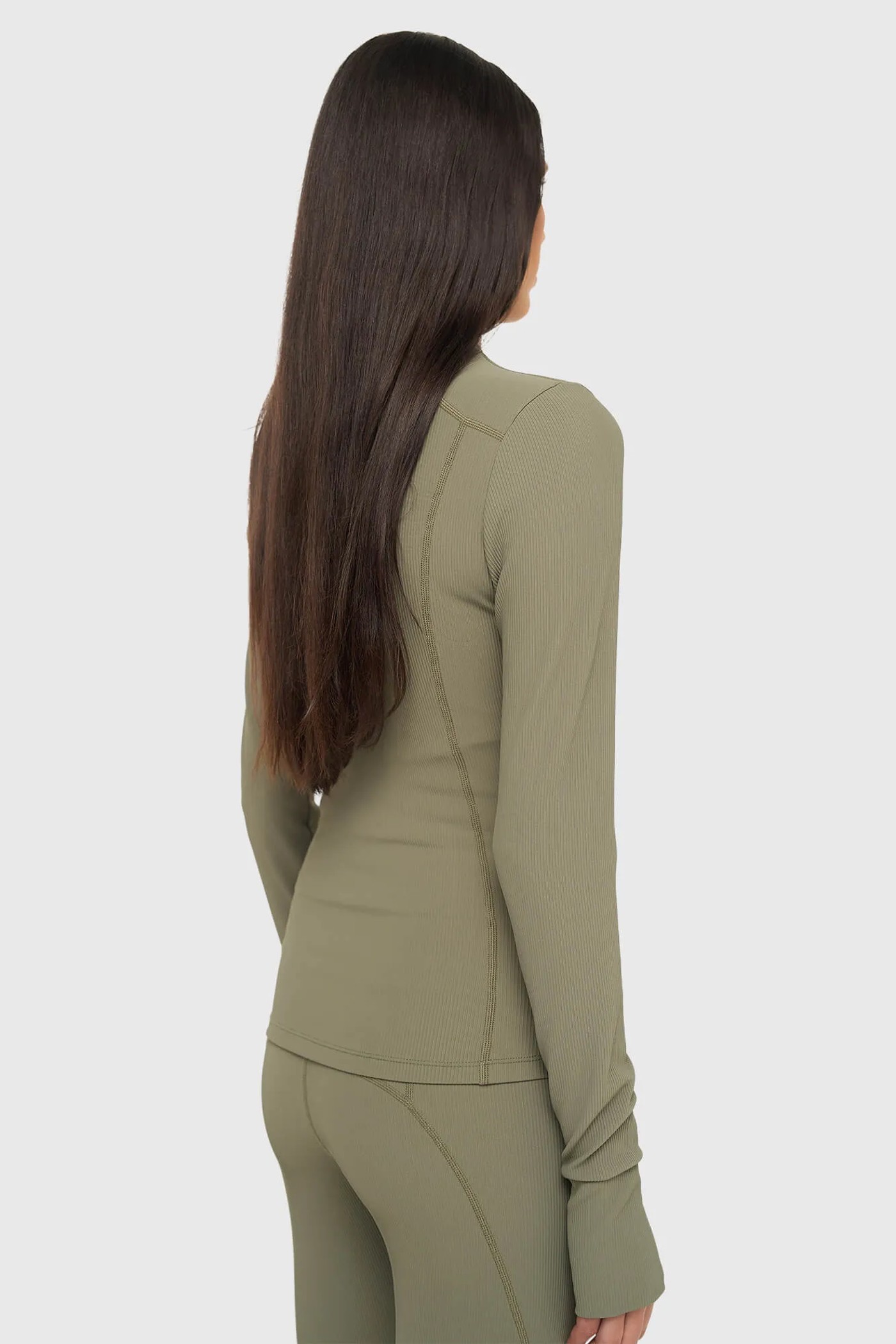Sport Vest Jasje Dames Groen Rib Texas