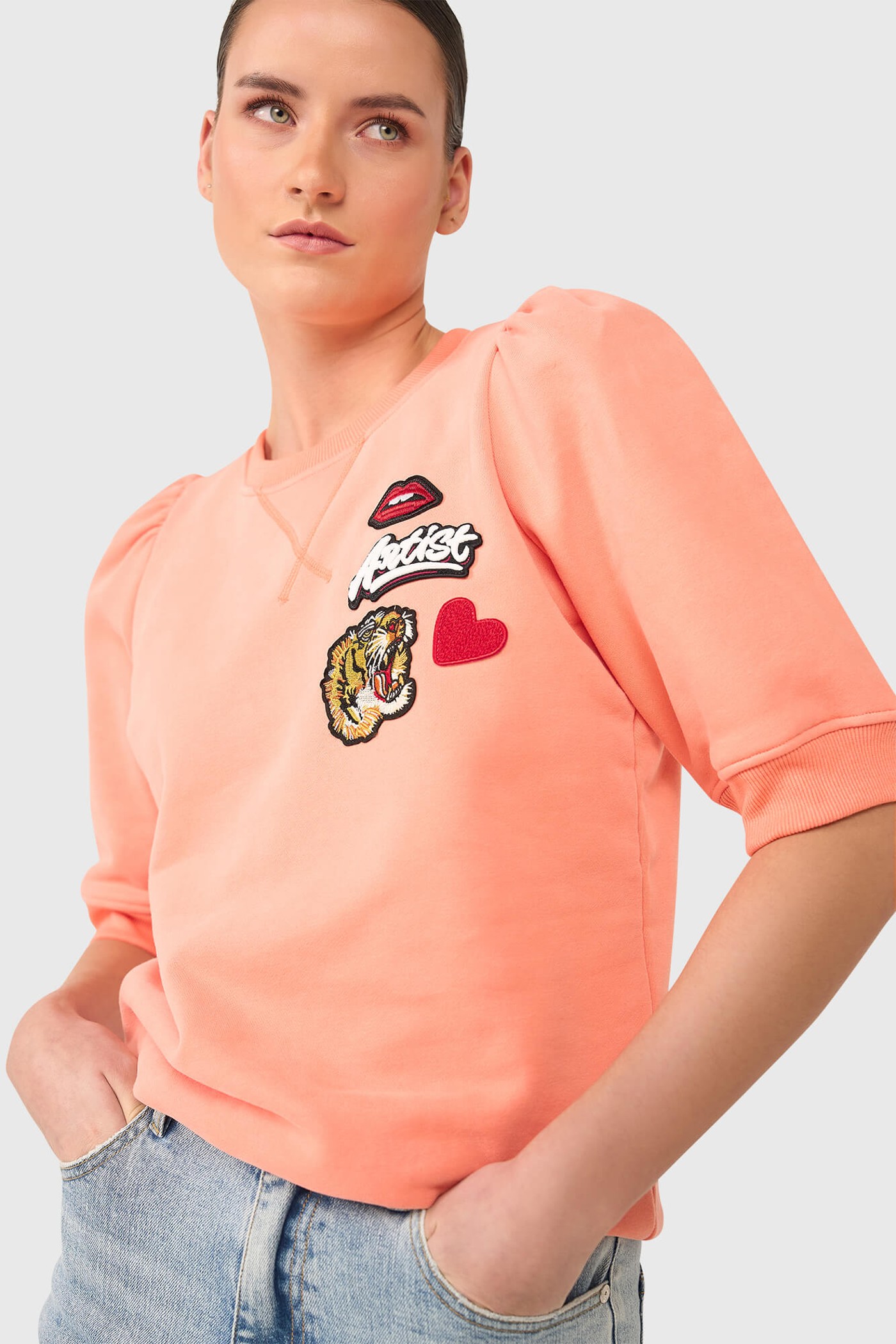 Frank Sweater Peach Patches