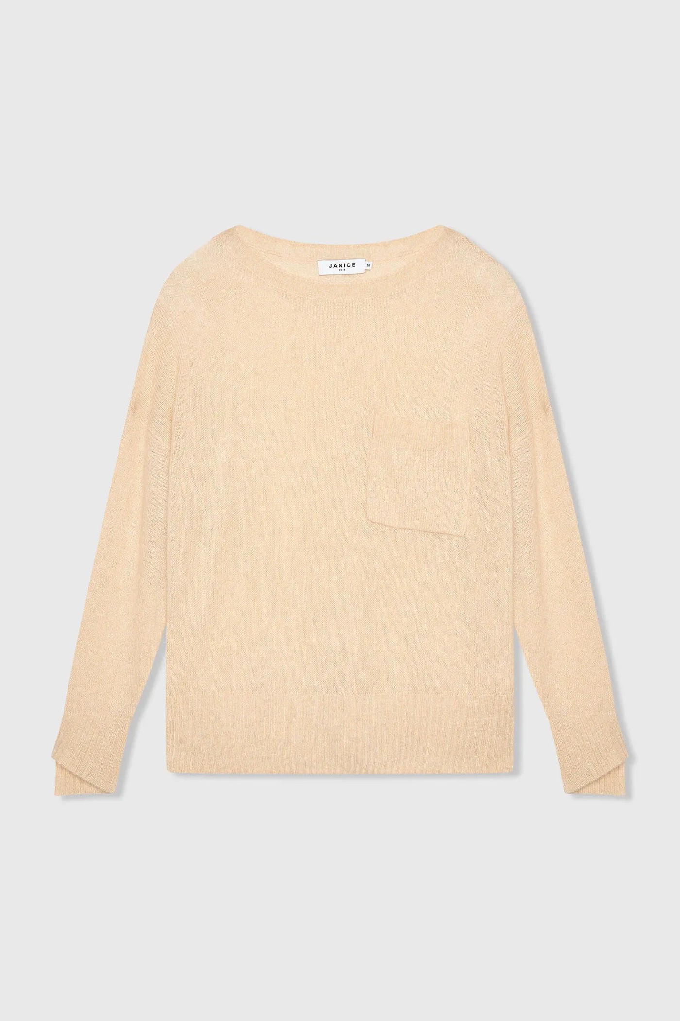 Cashmere Dames Trui Wijde Hals Dayton Beige