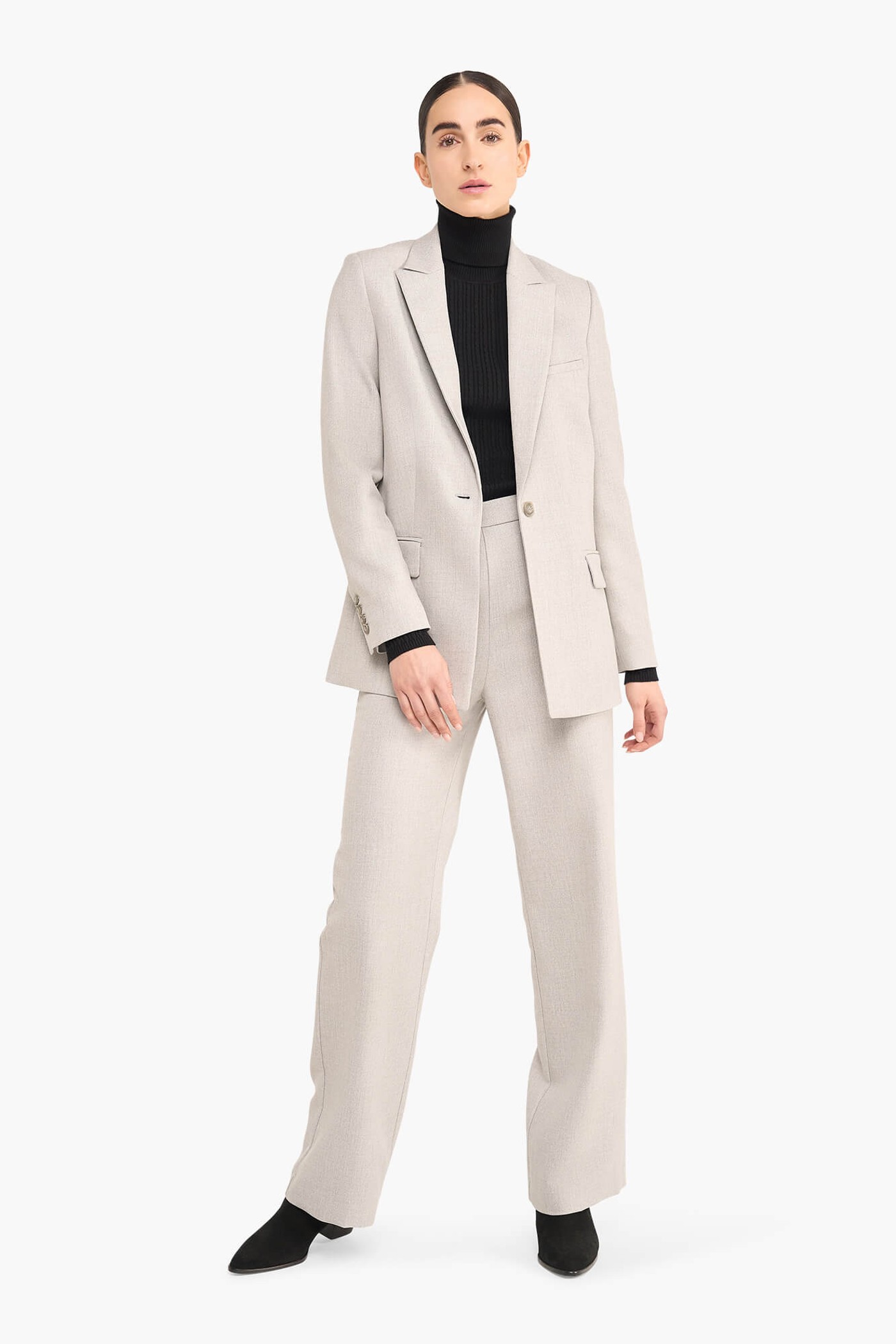 Blazer Dames Recht Lurex Nash Grijs