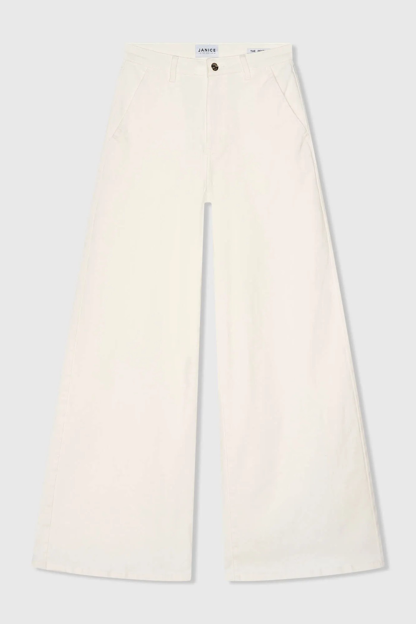 Jeans Dames Wijde Pijp High Rise Stretch Dexter Off White 264