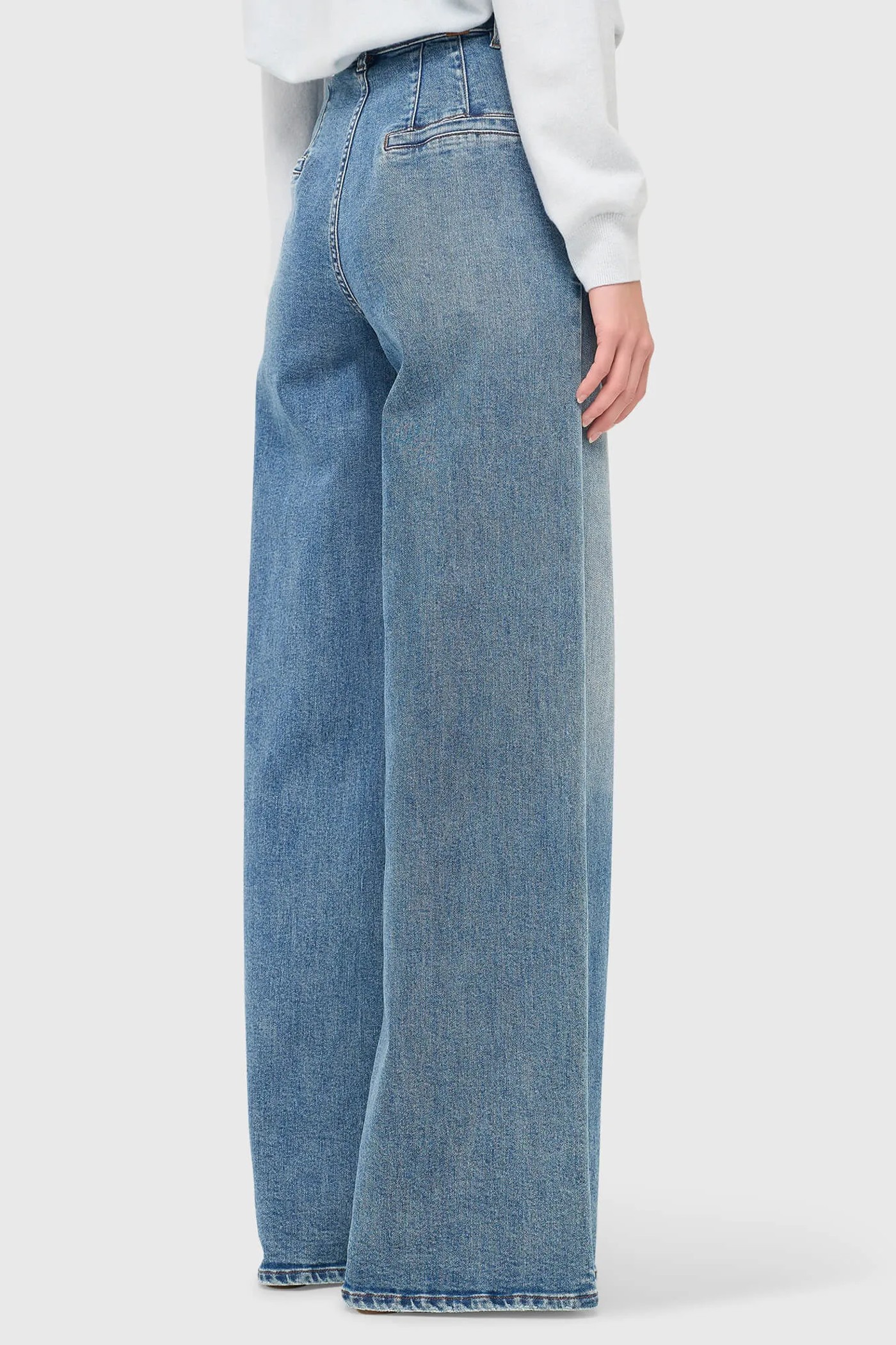 Jeans Dames Wijde Pijp High Rise Stretch Dexter Blauw 379