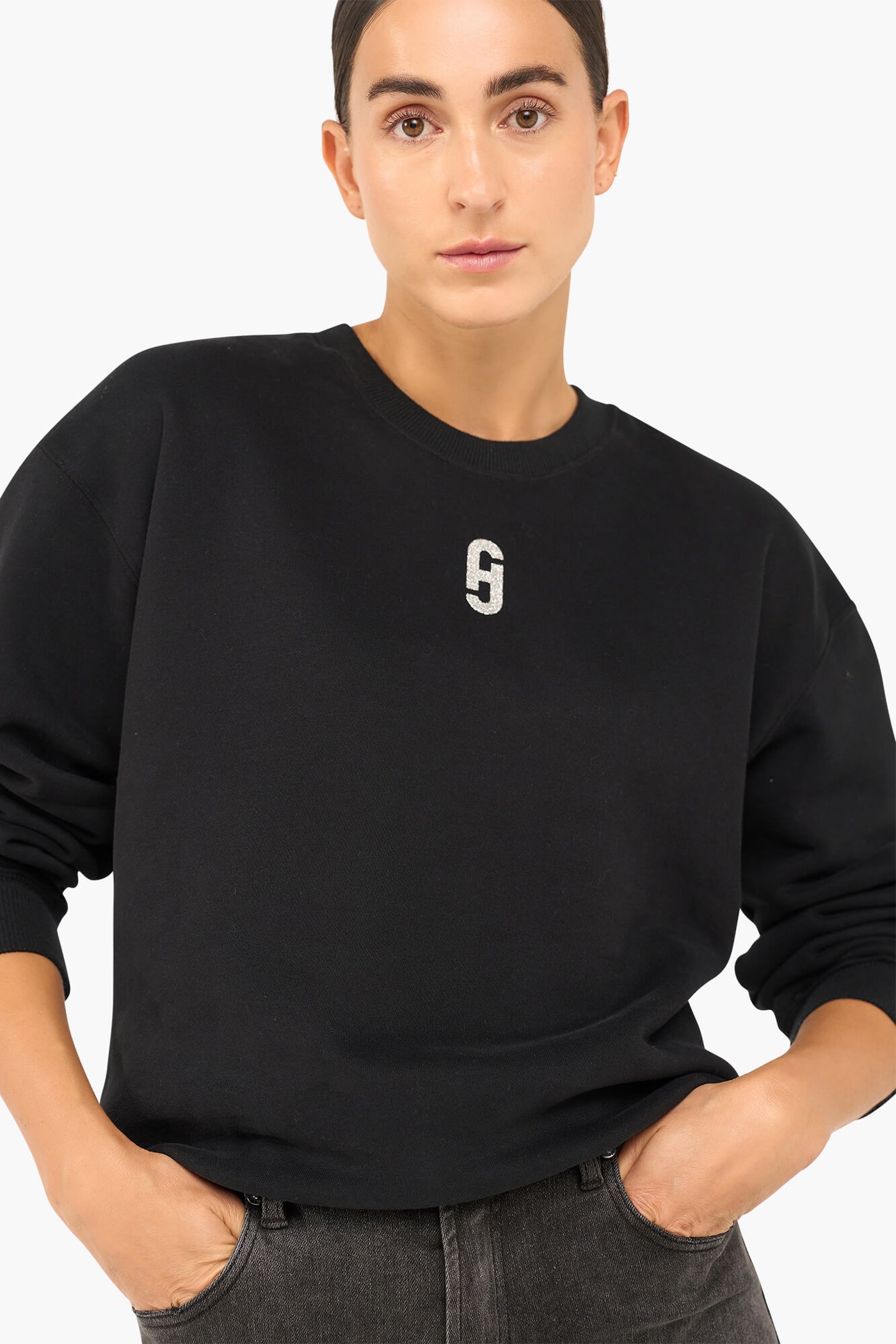 Sweater Dames Katoen Logo Glitter Andy Zwart