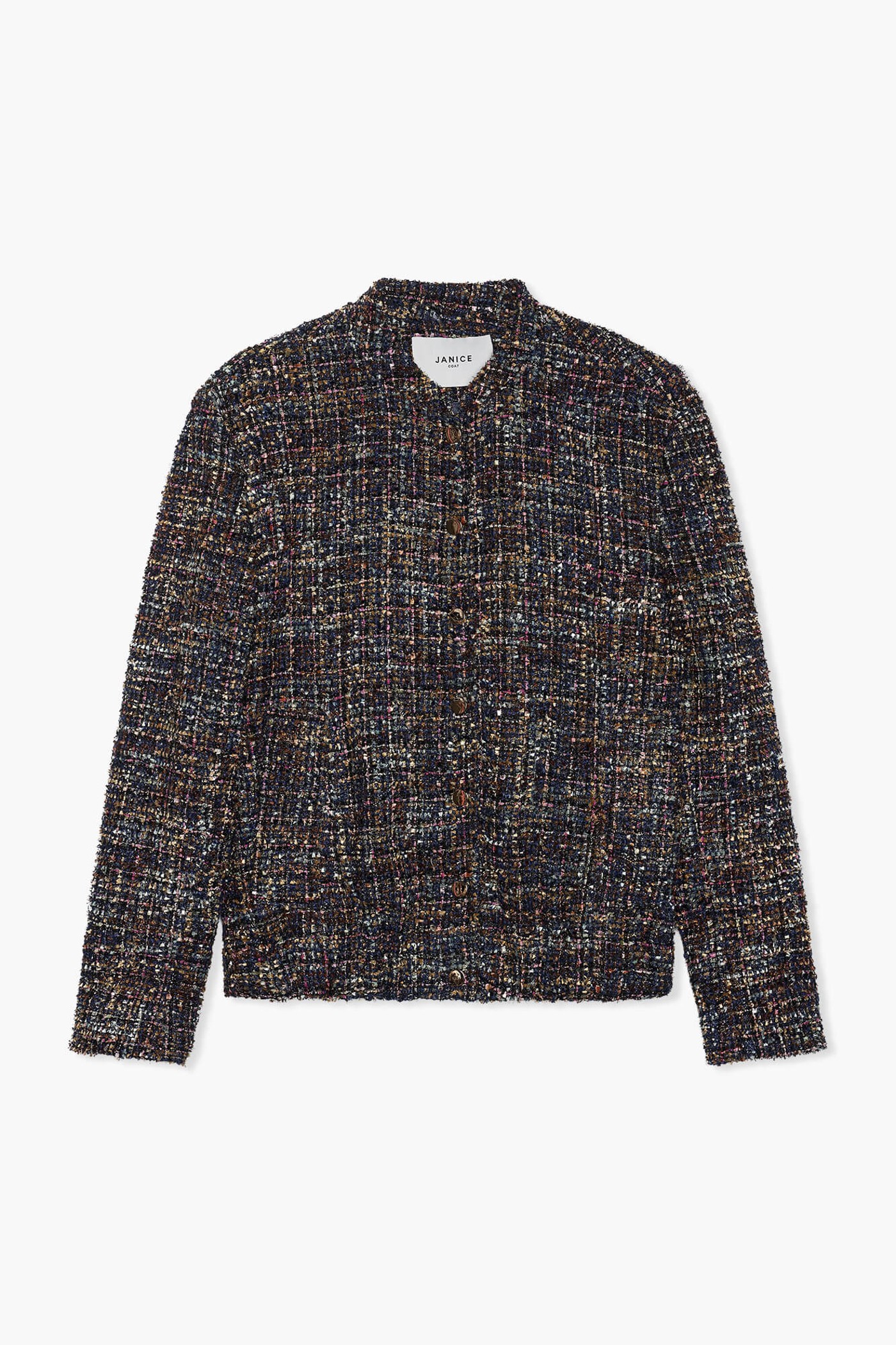 Bomber Jack Dames Tweed Maddox Blauw