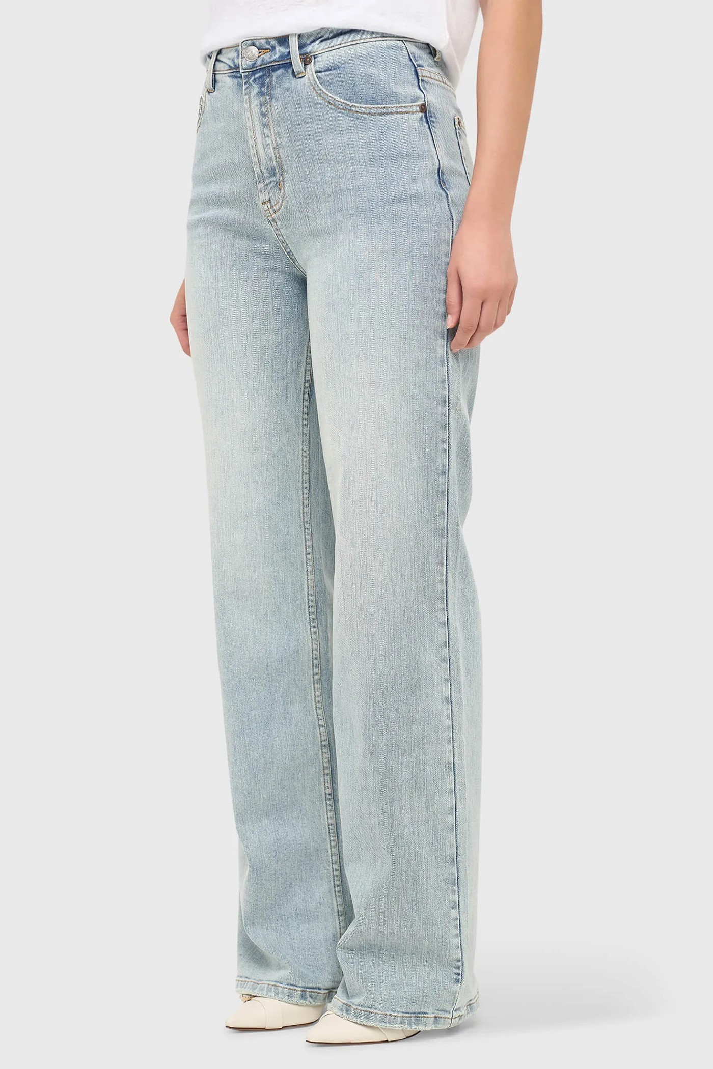 Jeans Dames Rechte Pijp High Rise Stretch Jason Blauw 565