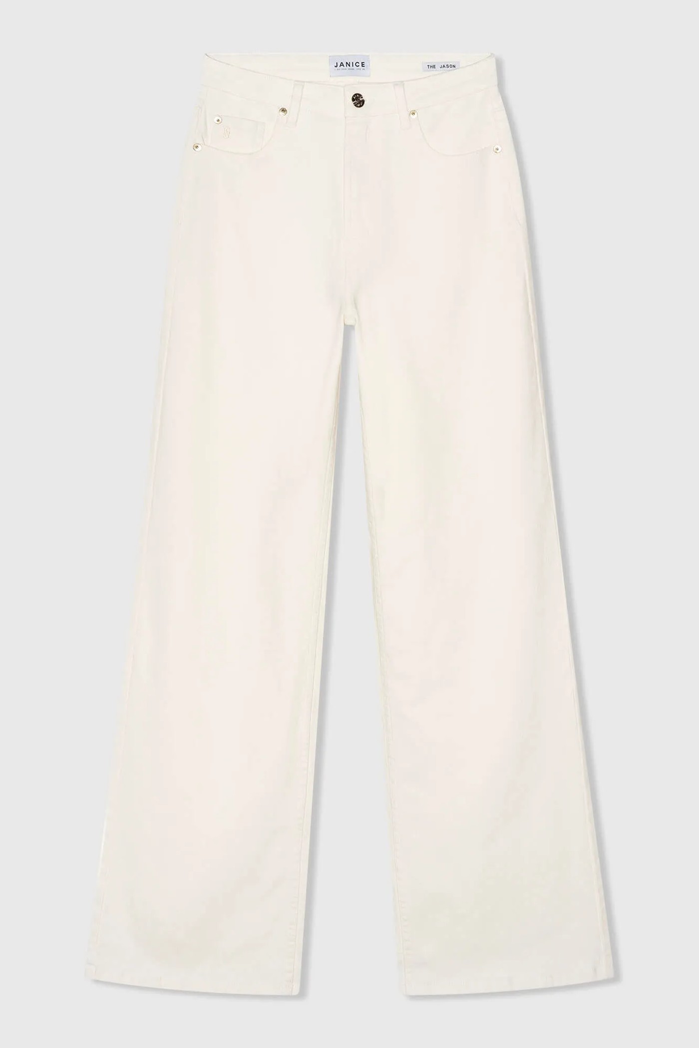Jeans Dames Rechte Pijp High Rise Jason Off White 264