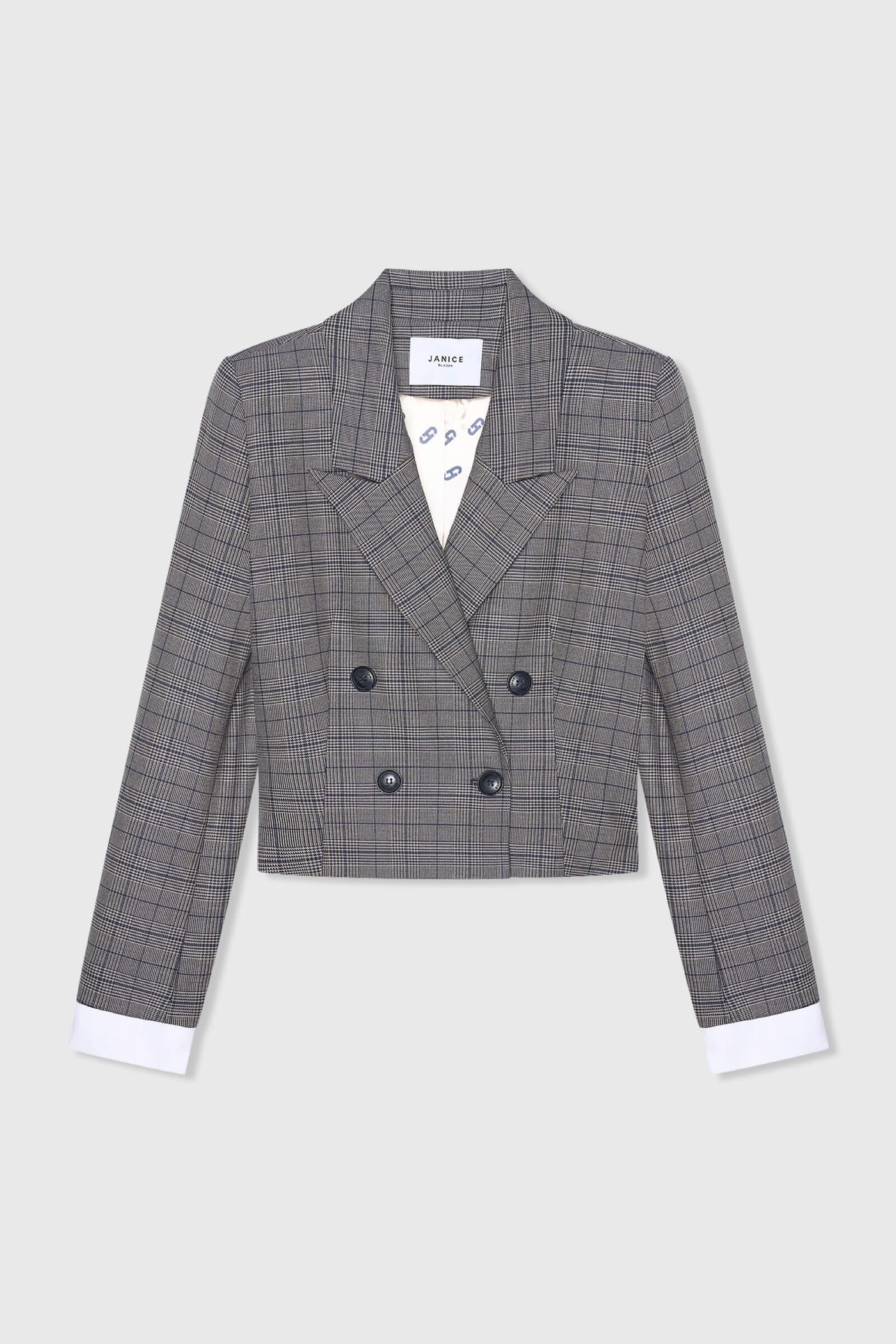 Stan Blauw Beige Ruit