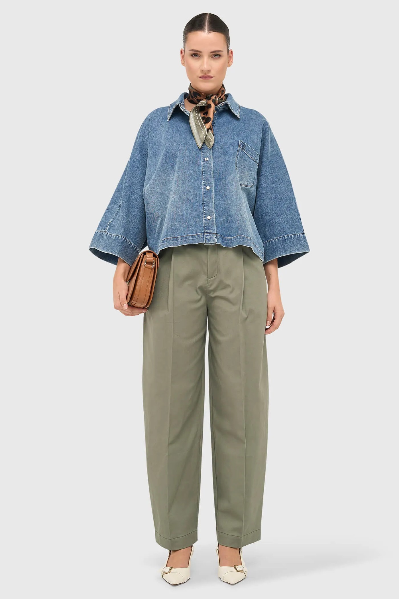 Slingbacks Dames Leer Hakje Elio Off White