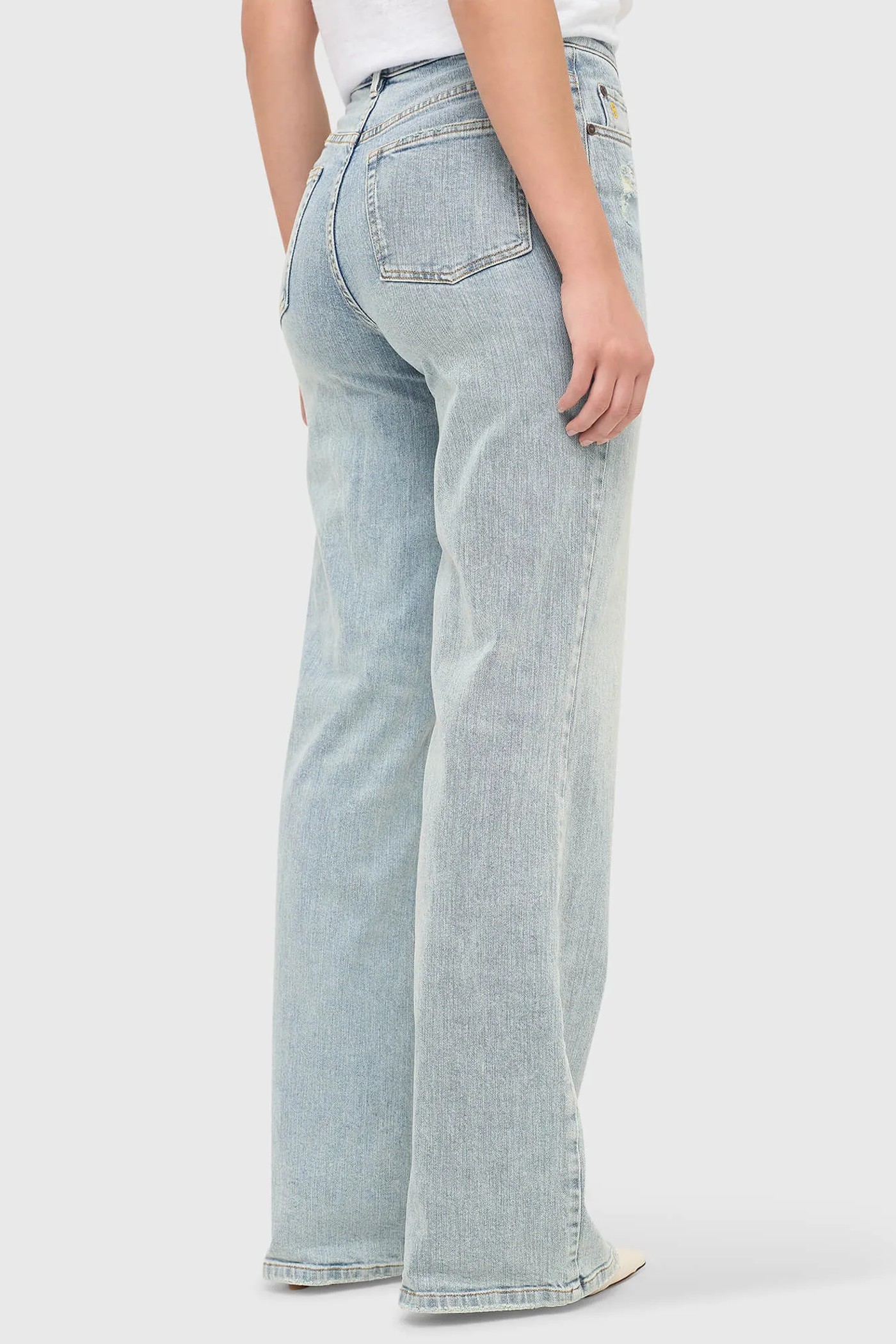 Jeans Dames Rechte Pijp High Rise Stretch Jason Blauw 565