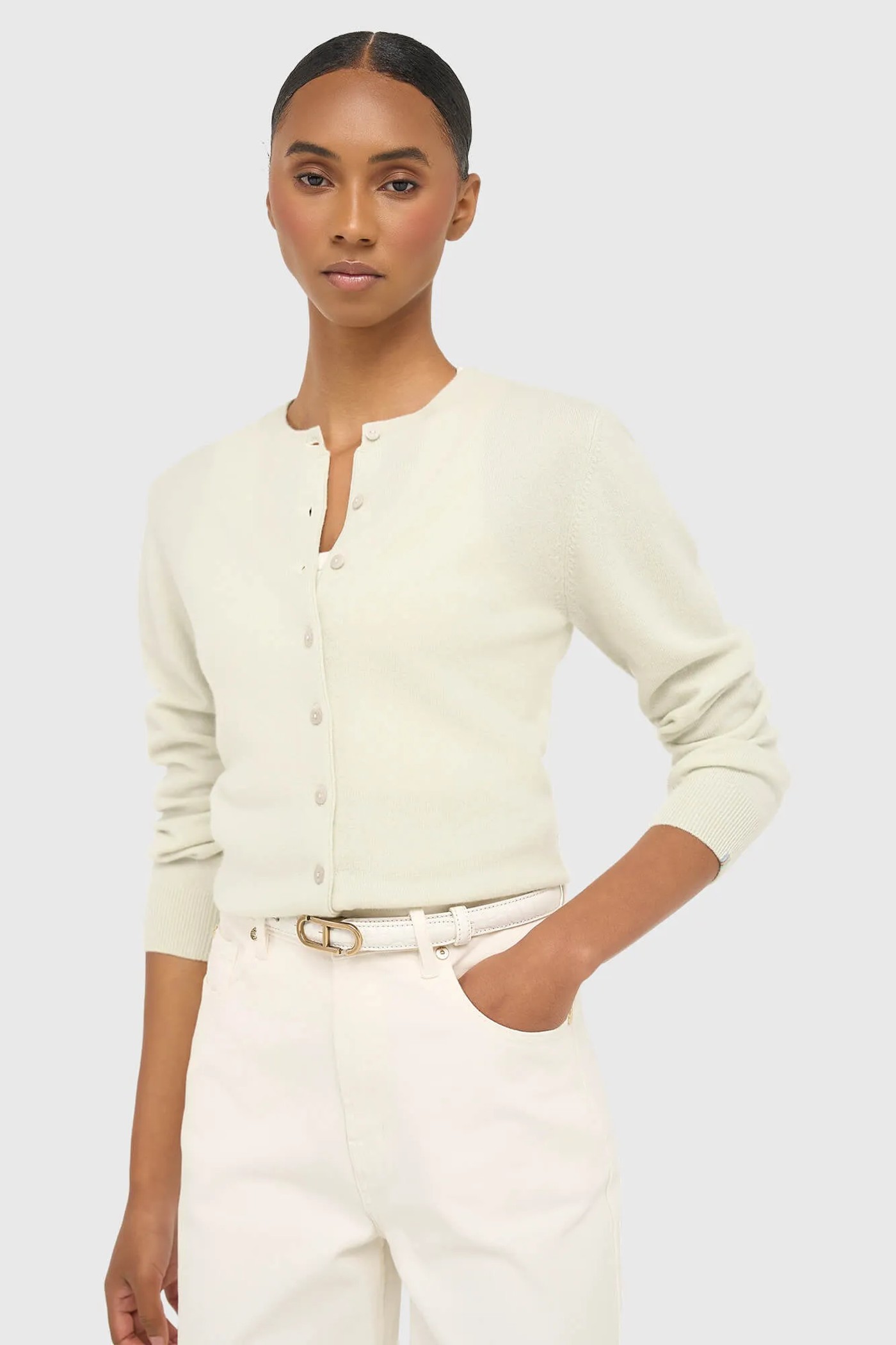 Cashmere Dames Vest Groen Lucas