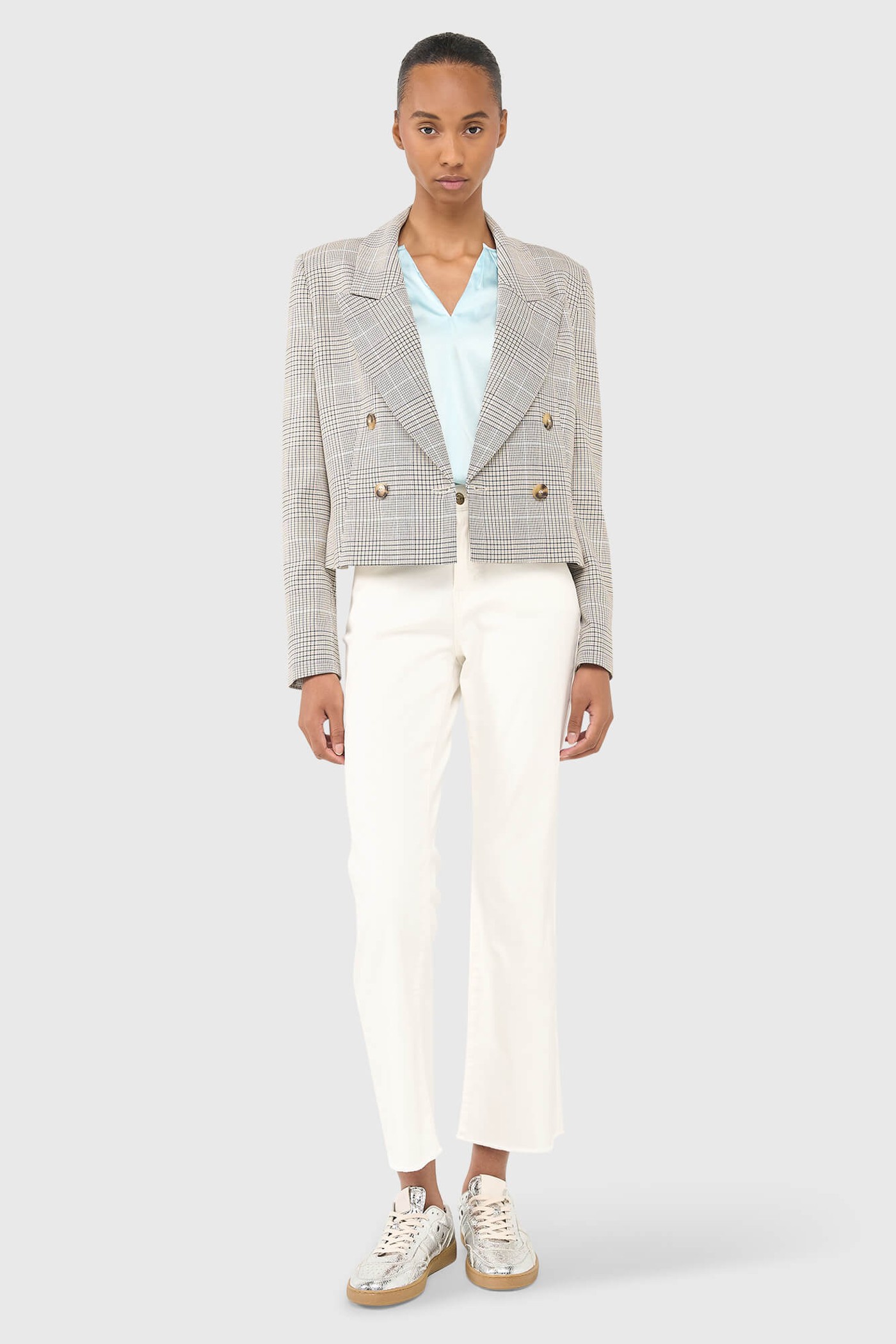 STAN BLAZER BEIGE RUIT