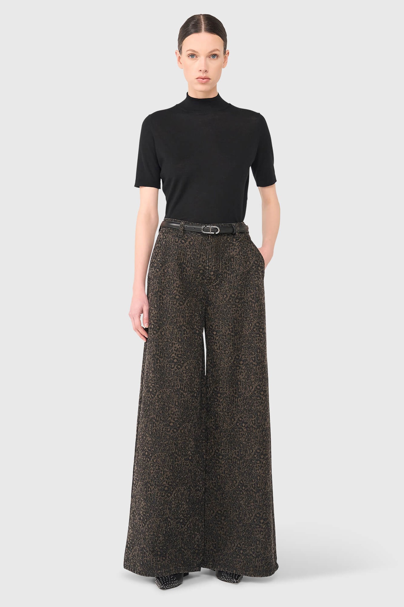 DEXTER ZWART PANTERPRINT