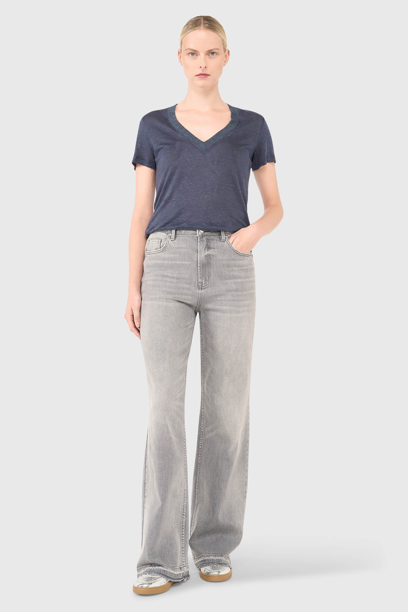 JASON JEANS DESTROYED GRIJS 110