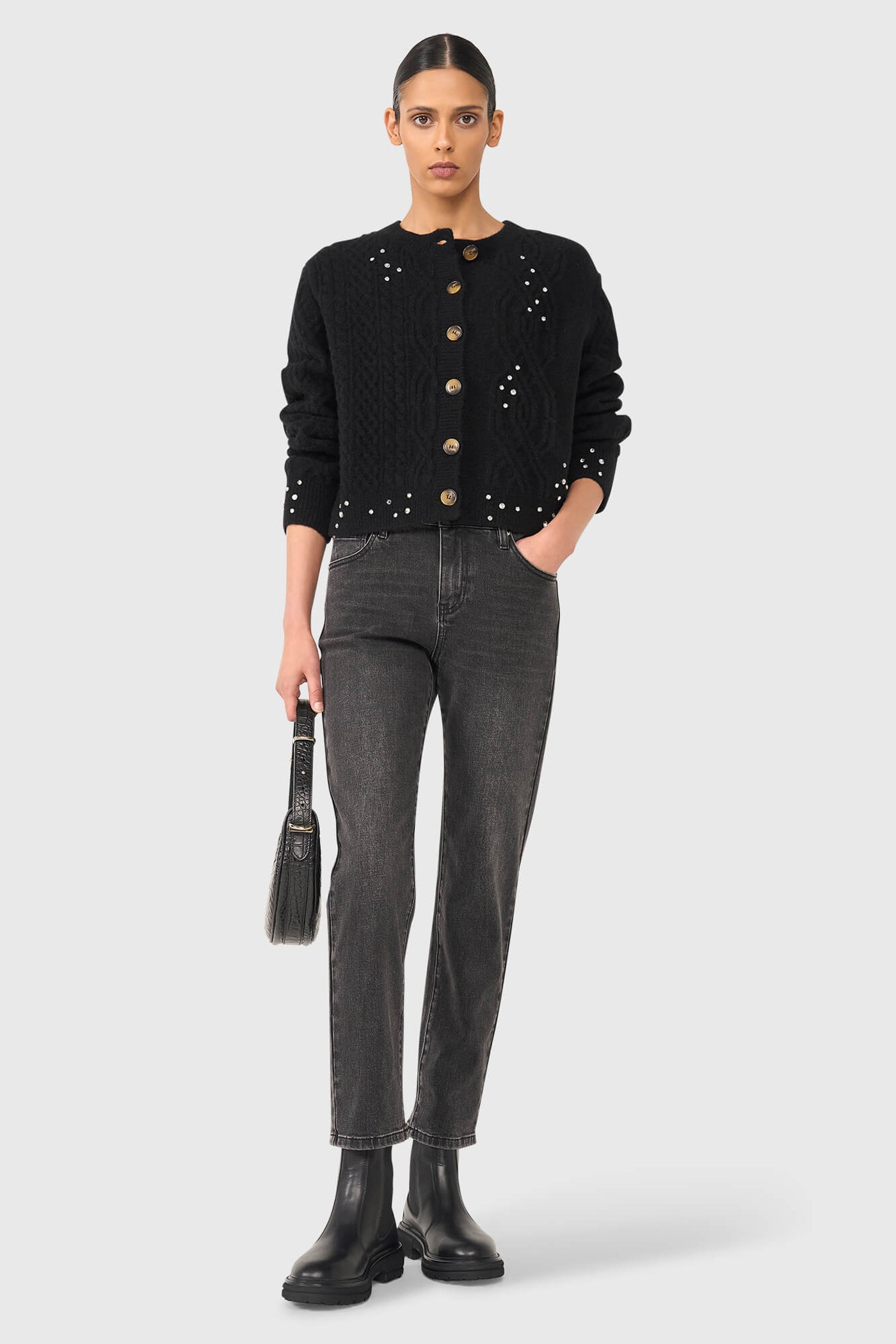 QUINCY ZWART STEENTJES