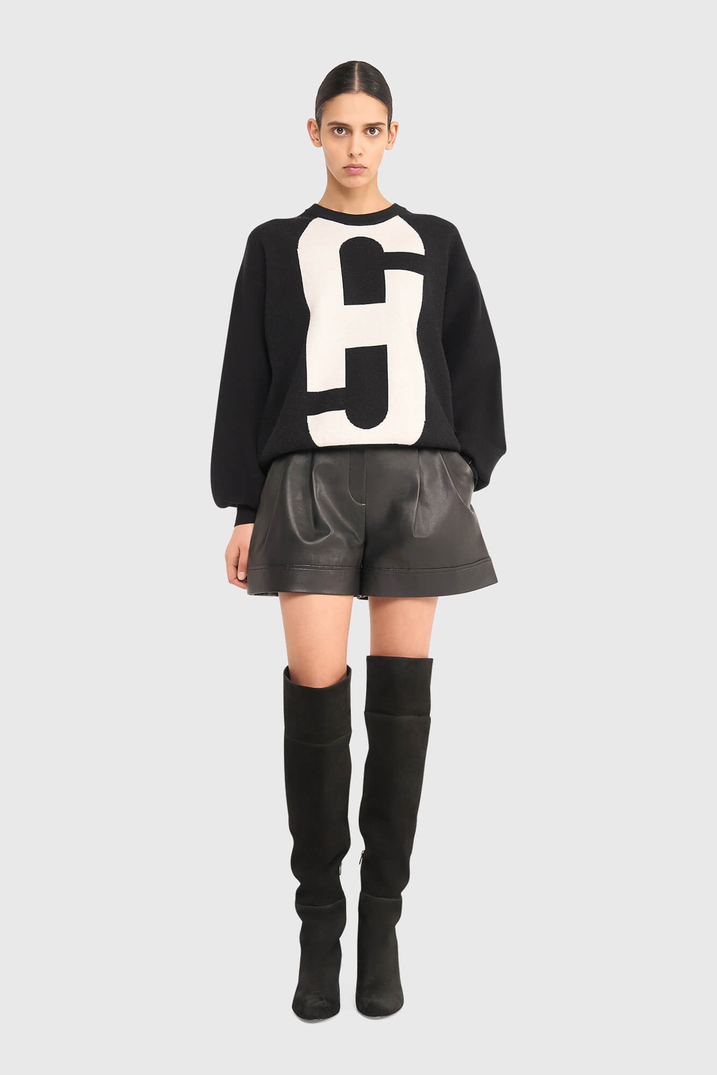 SHORTJE DAMES LEER ARTHUR ZWART