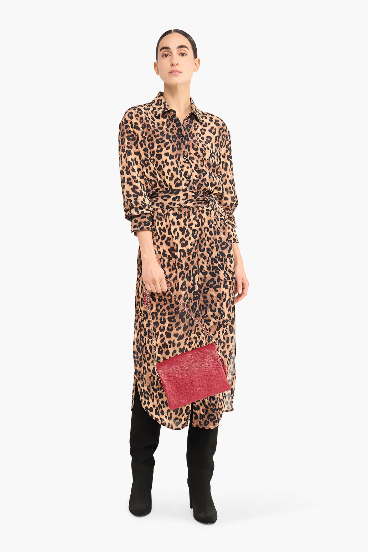 PANTERPRINT BLOUSE JURK VISCOSE MACKY