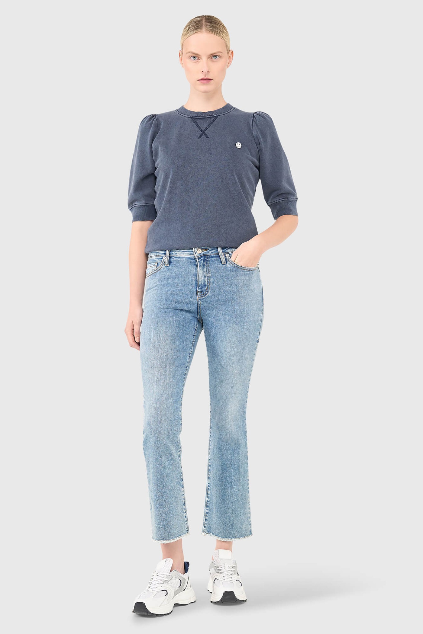 FRANK SWEATER DONKER BLAUW