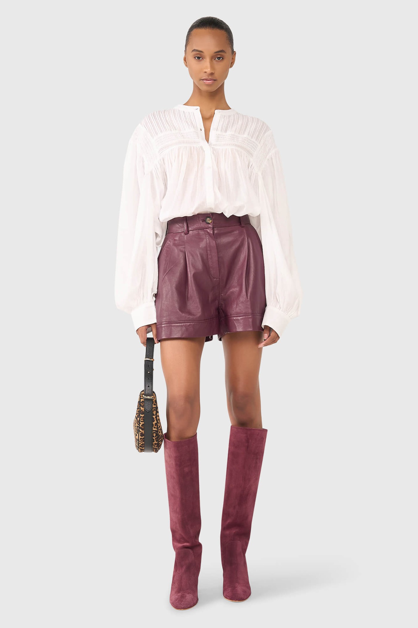 ARTHUR BURGUNDY LEER