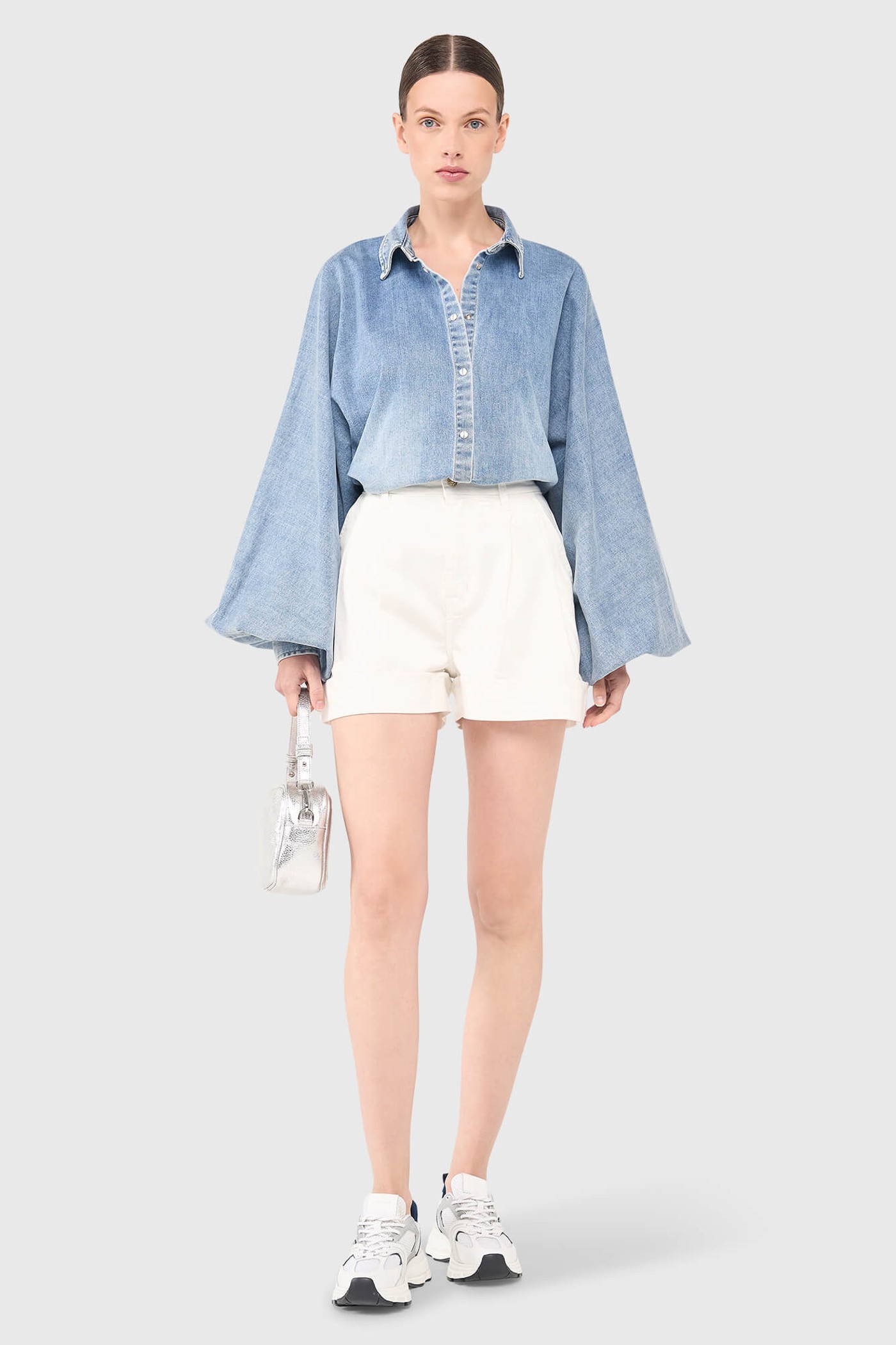 ARTHUR DENIM SHORTS OFF WHITE 000