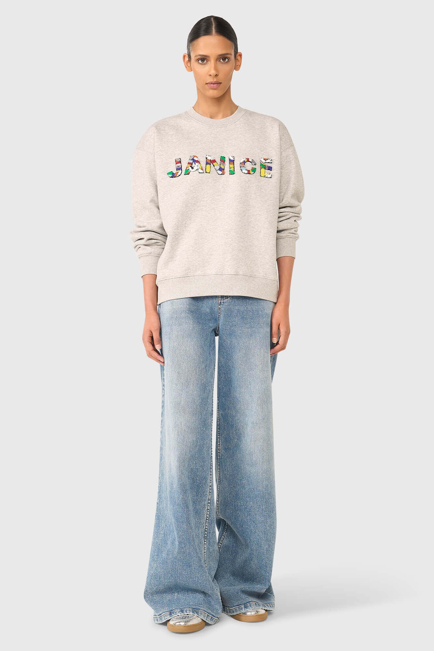 ANDY SWEATER GRIJS STEENTJES