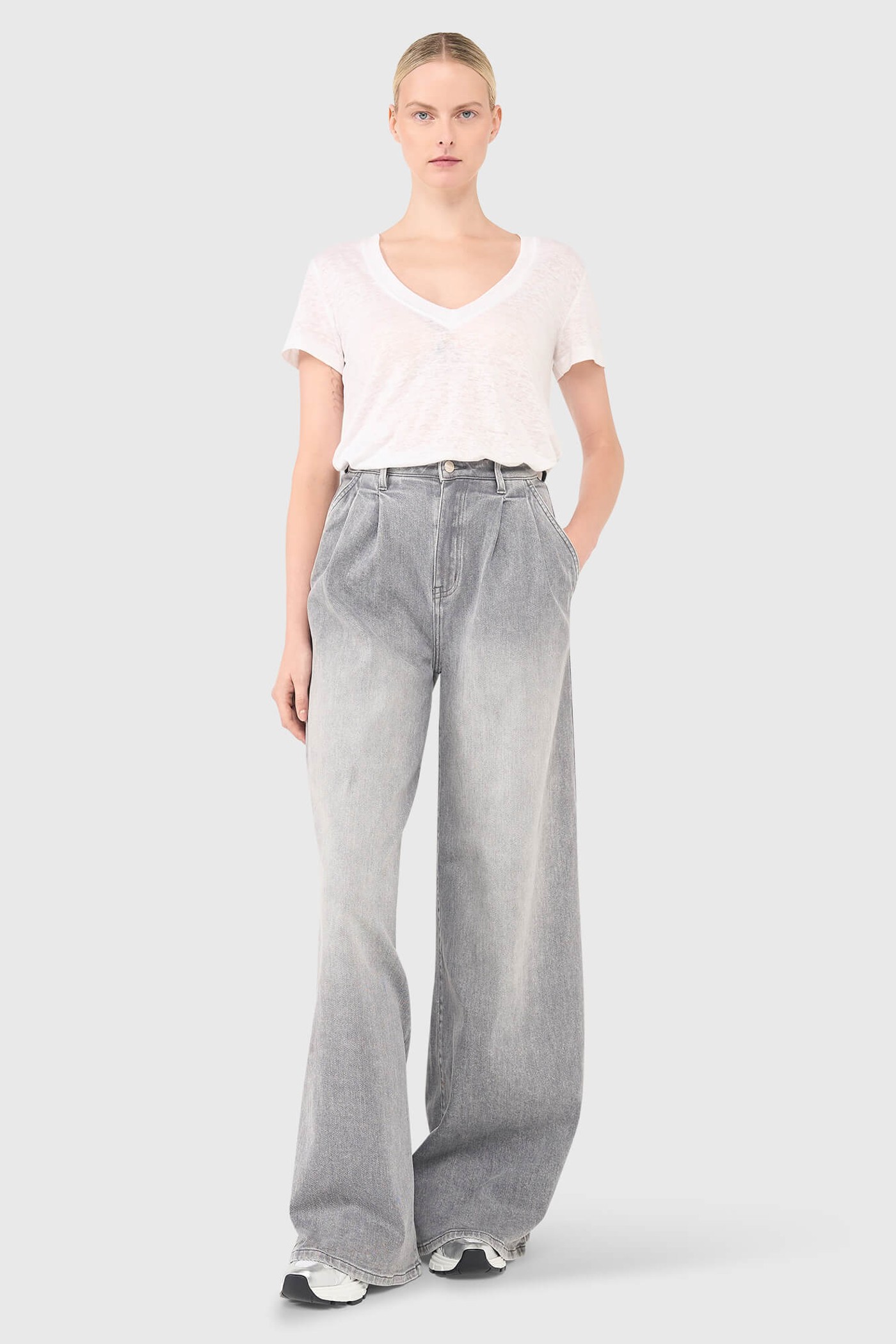 DOLLAR JEANS GRIJS 110