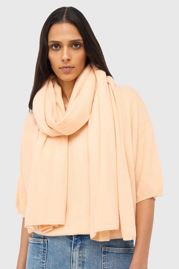 Cashmere Sjaal Dames Santos Peach