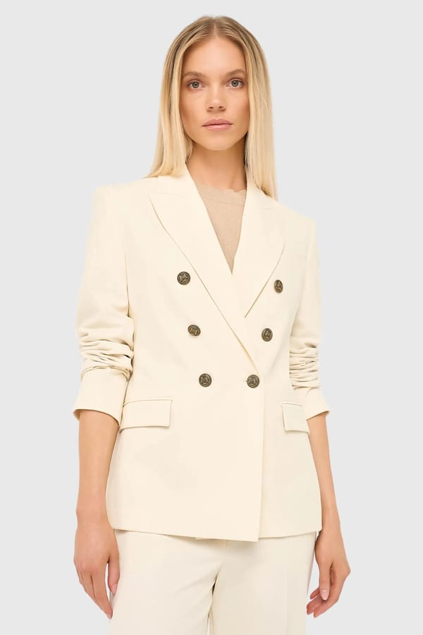 Blazer Dames Knopen Getailleerd Connor Off White