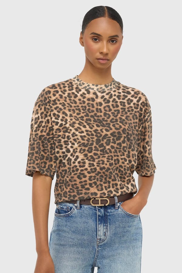 Panterprint Dames Shirt Katoen Adam