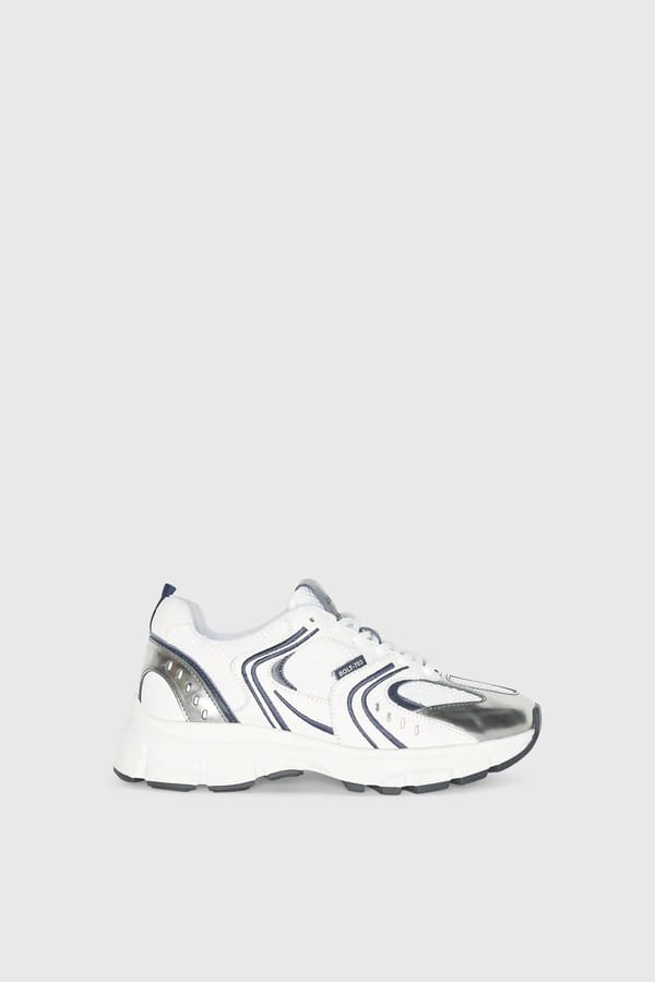 Runner Sneakers Dames Bolt Blauw Wit 703