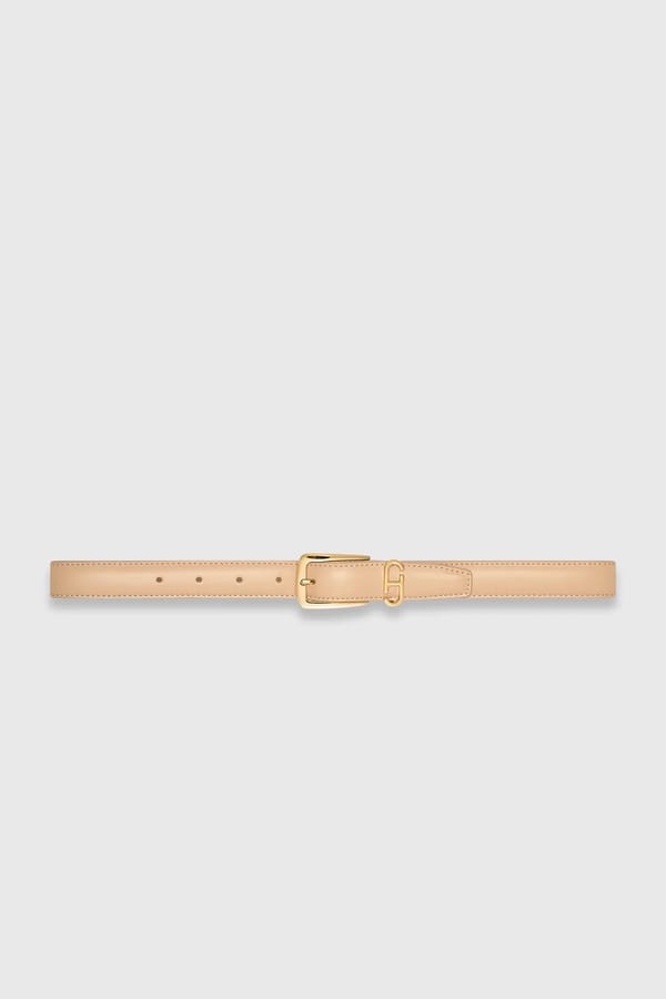 Leren Dames Riem Colby Beige