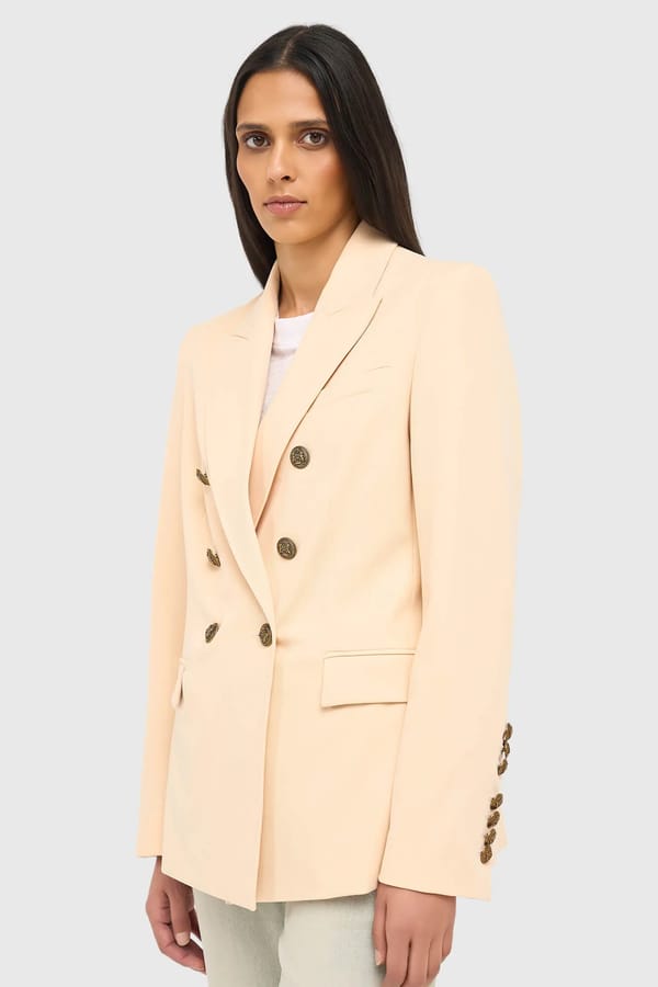 Blazer Dames Knopen Getailleerd Connor Peach