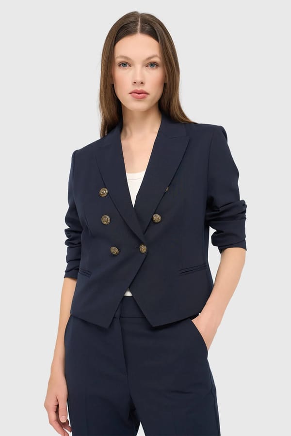 Blazer Dames Kort Blauw Ace