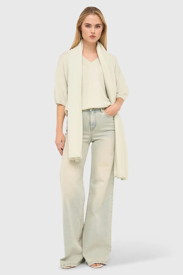 Cashmere Sjaal Dames Santos Groen