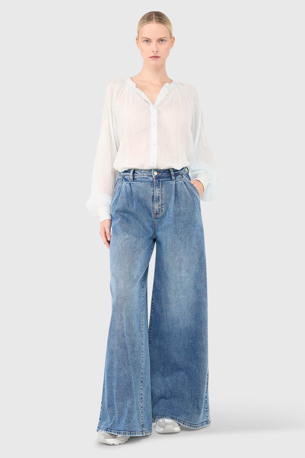 Beau Blouse Light Blauw