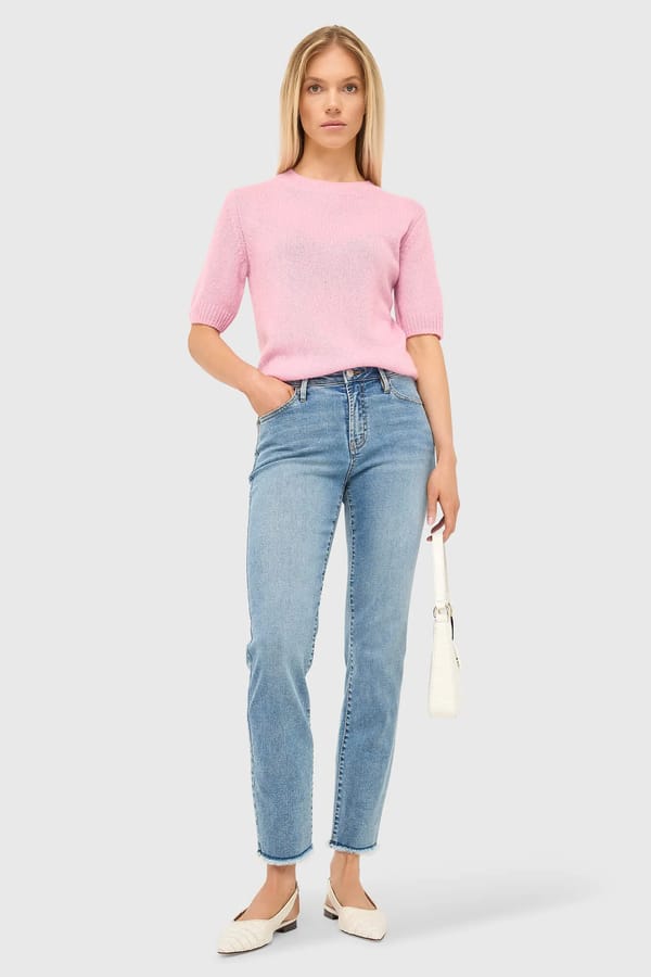Mom Jeans Dames Mid Rise Cooper Blauw 786