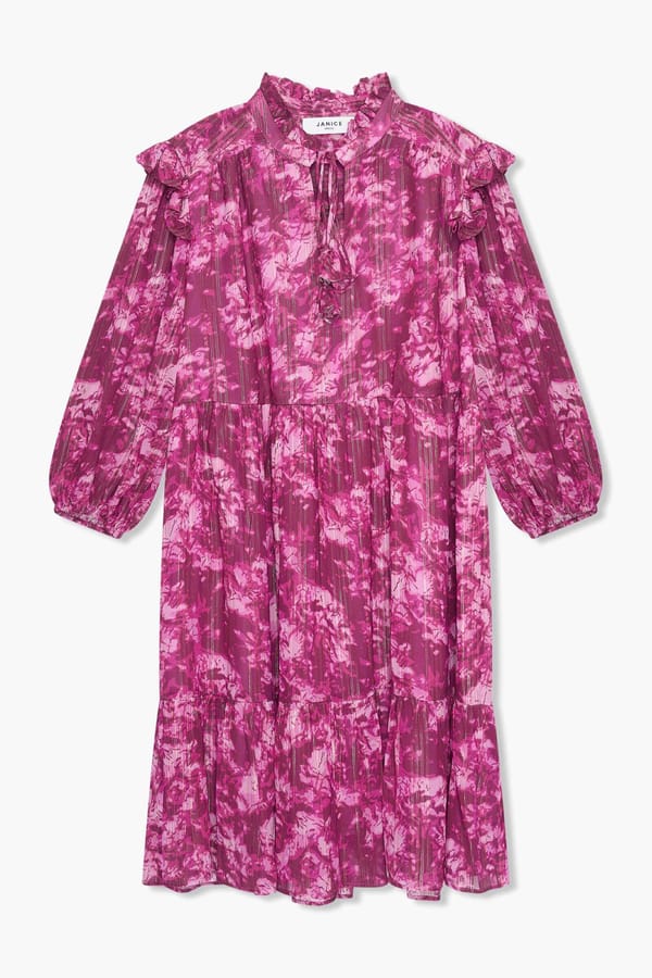 Jurk Viscose Lurex Jimmy Paars
